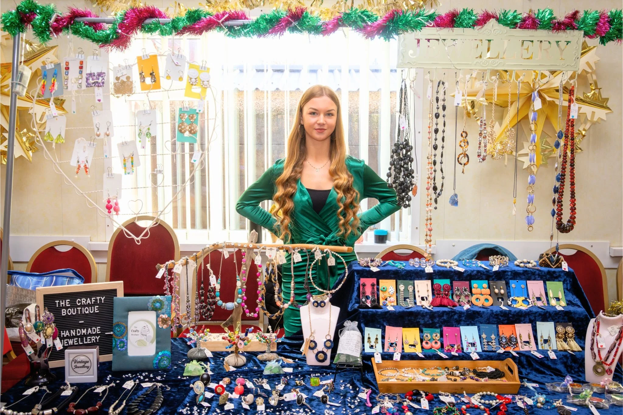 Claudia at her Crafty Boutique stall at the Teenage Market