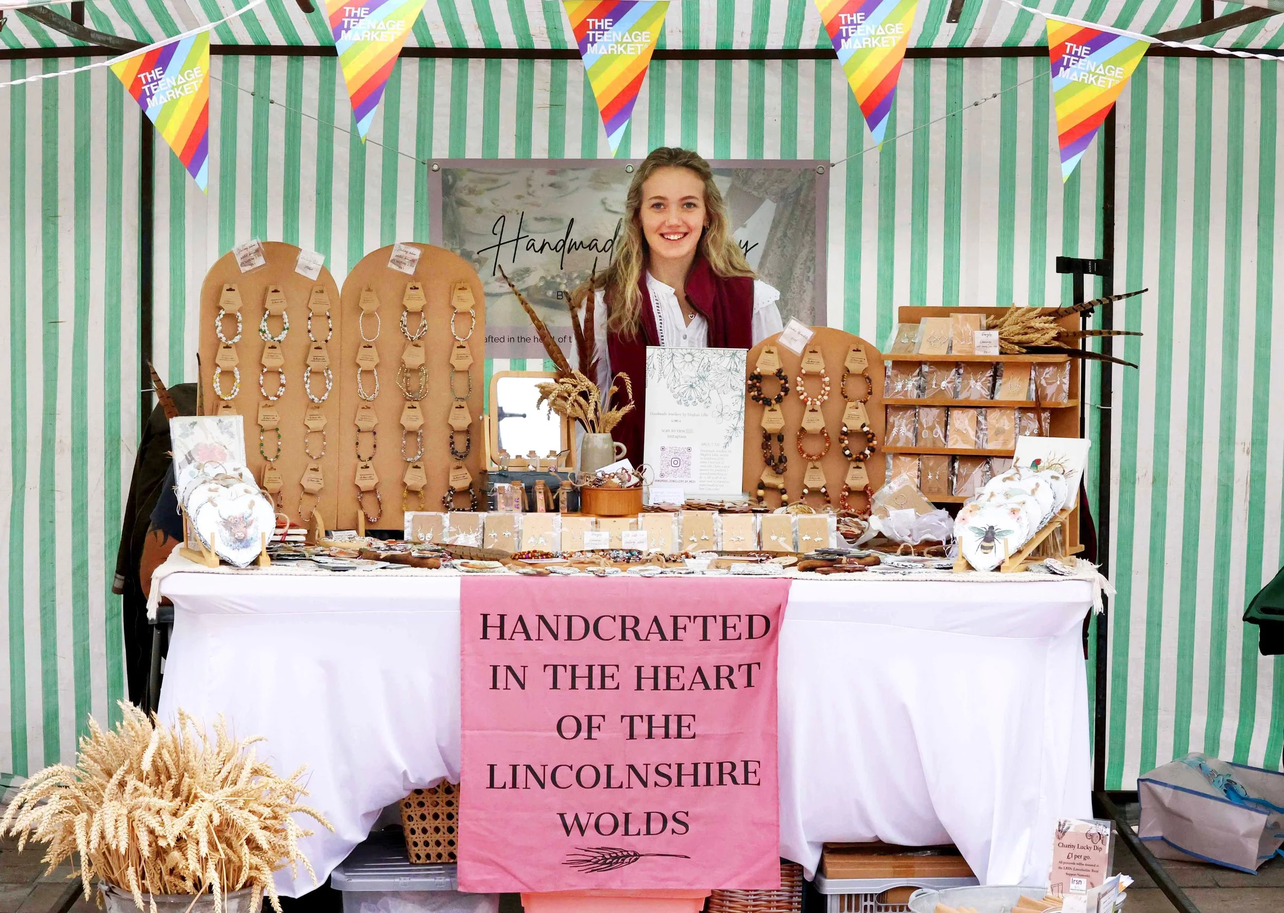 Young performer or trader at The Teenage Market in Lincoln