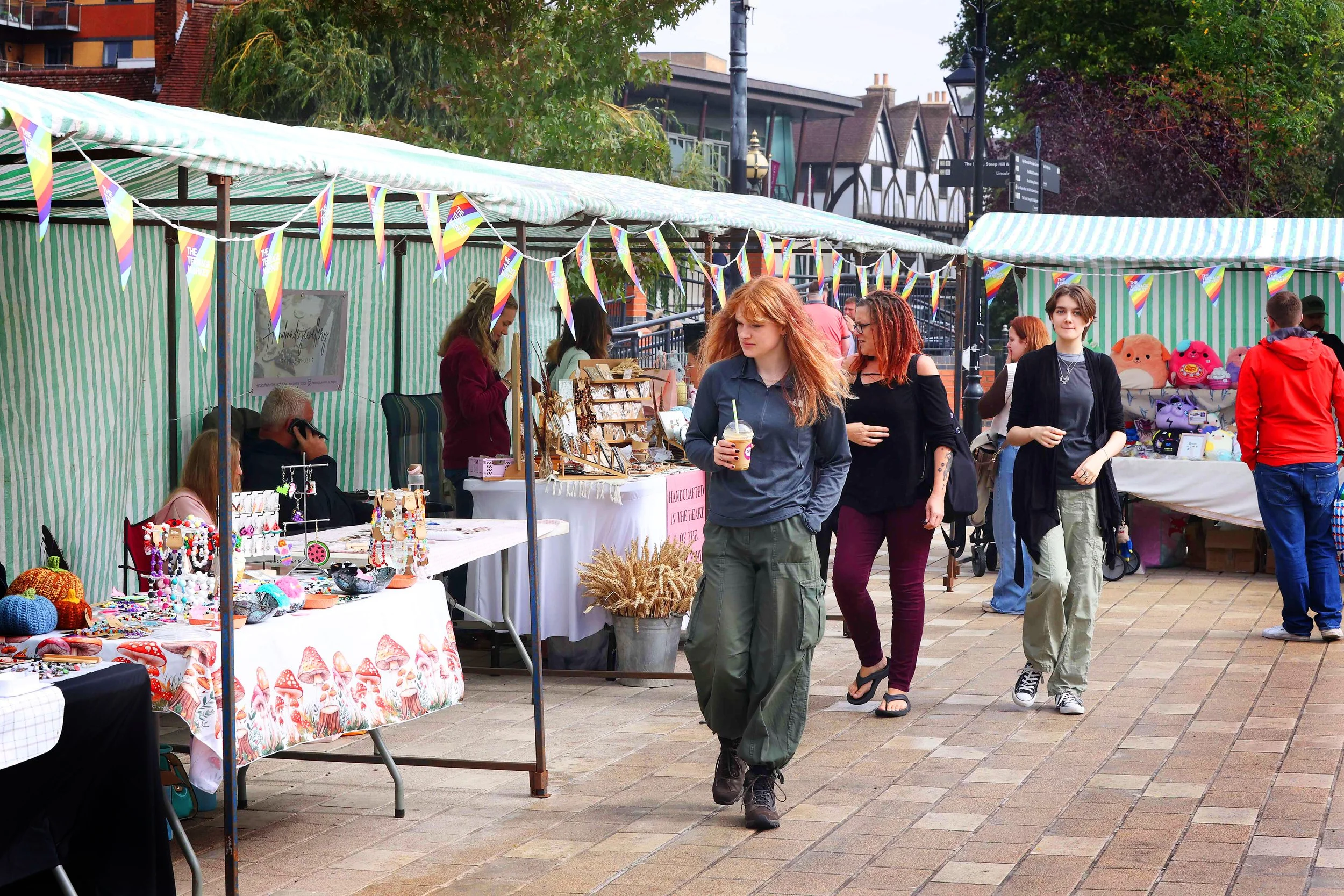 Young traders at The Teenage Market in Lincoln
