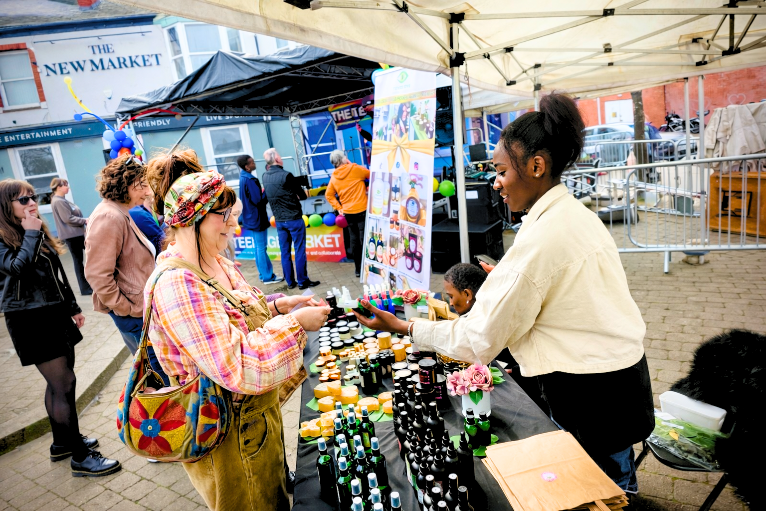 Latoya trading at The Teenage Market in Earlestown
