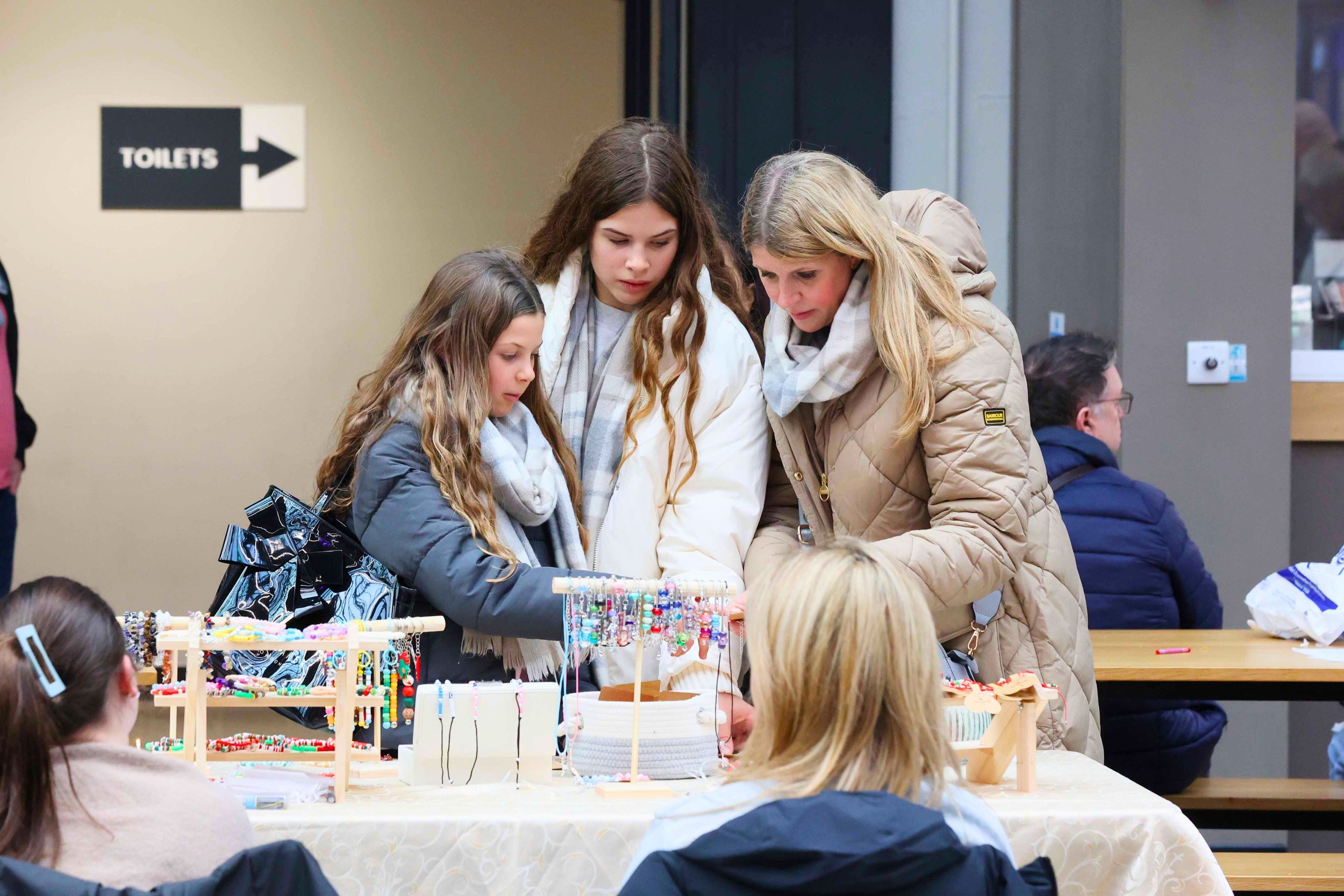 Families and visitors at Lincoln Teenage Market