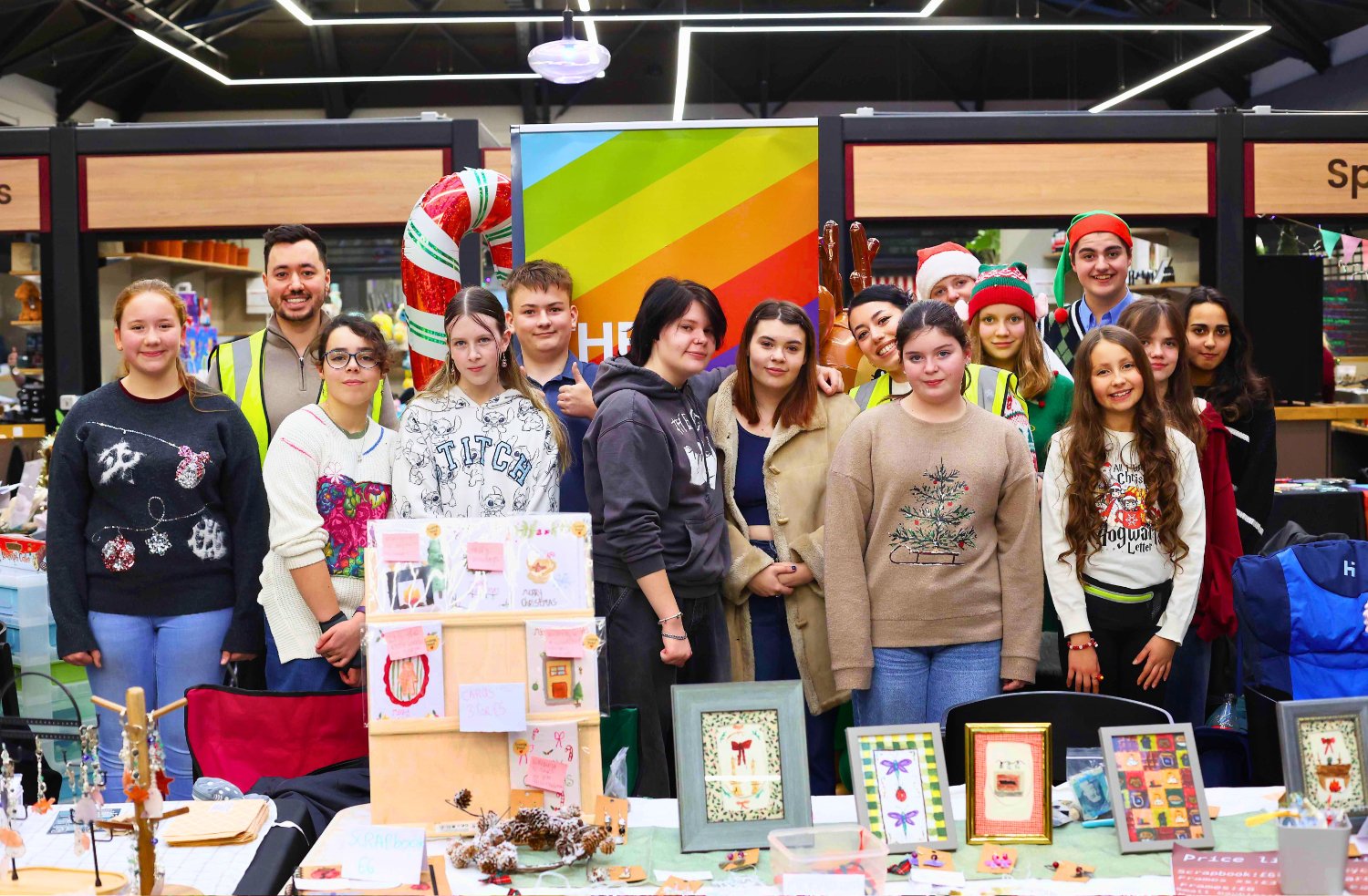 Young traders and visitors at The Teenage Market in Lincoln