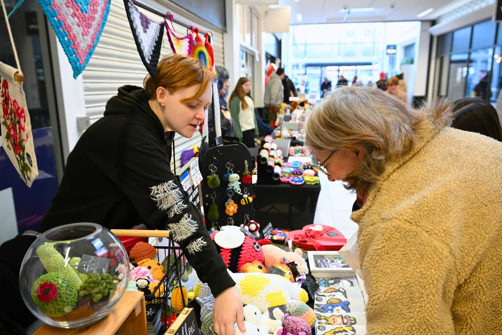 Young traders at The Teenage Market in Poulton