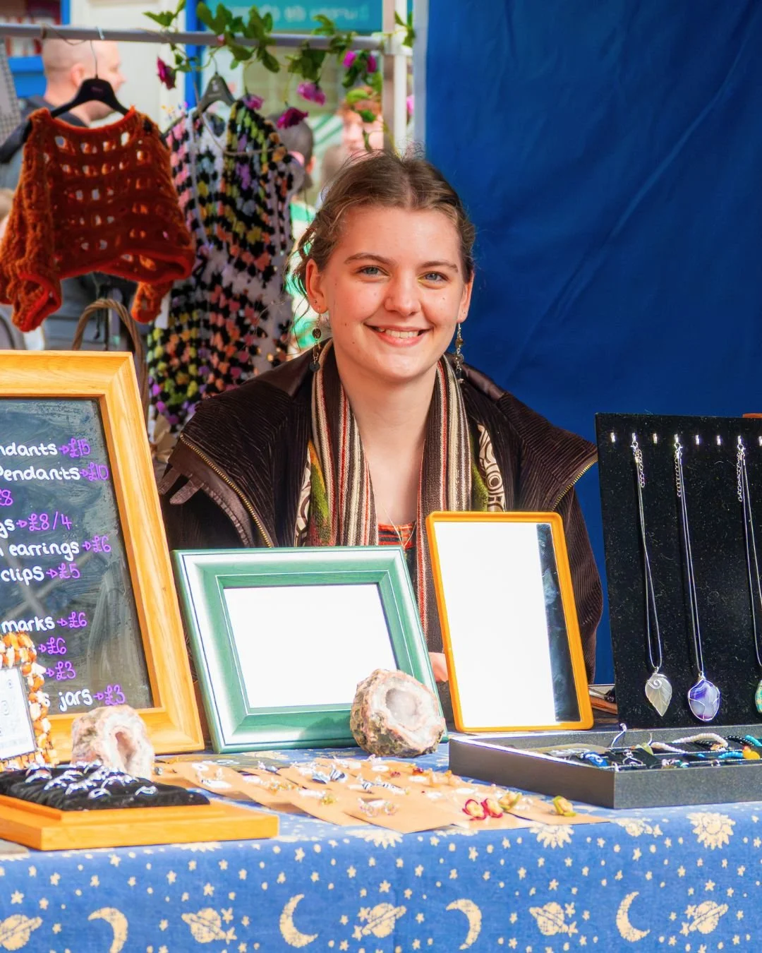 Young trader at the Rugby Teenage Market
