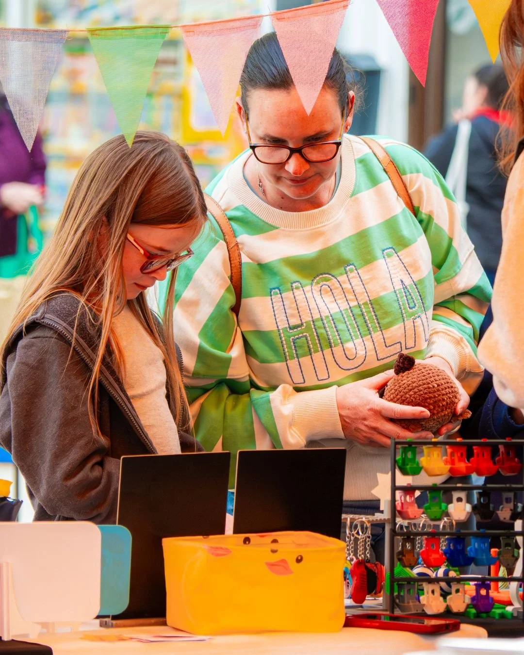 Young person trading at the Rugby Teenage Market
