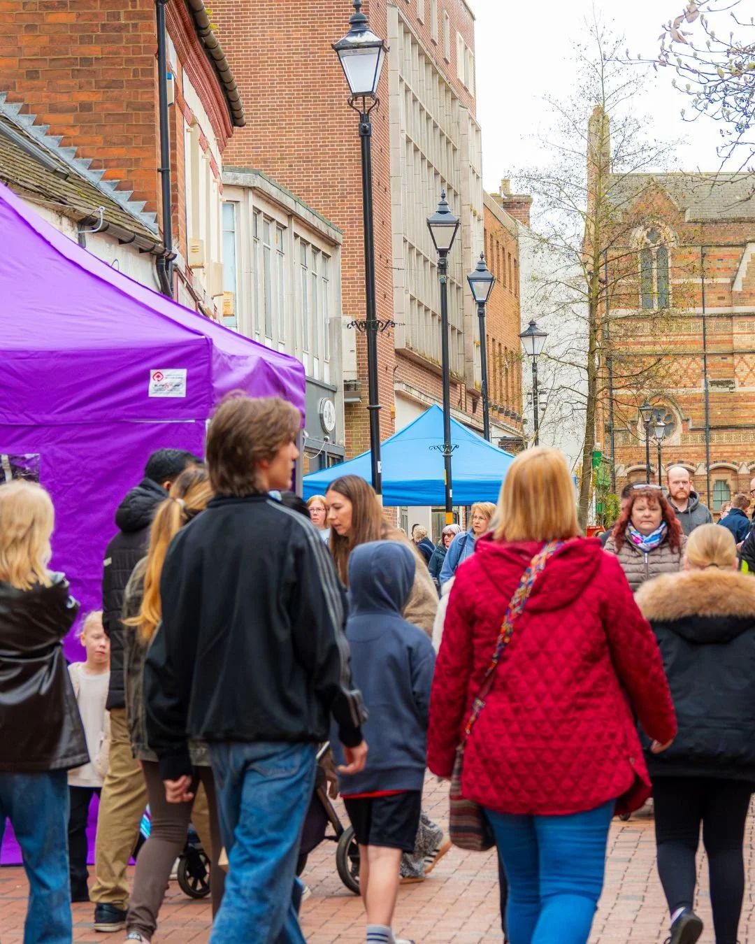 Young traders taking part in the Rugby Teenage Market