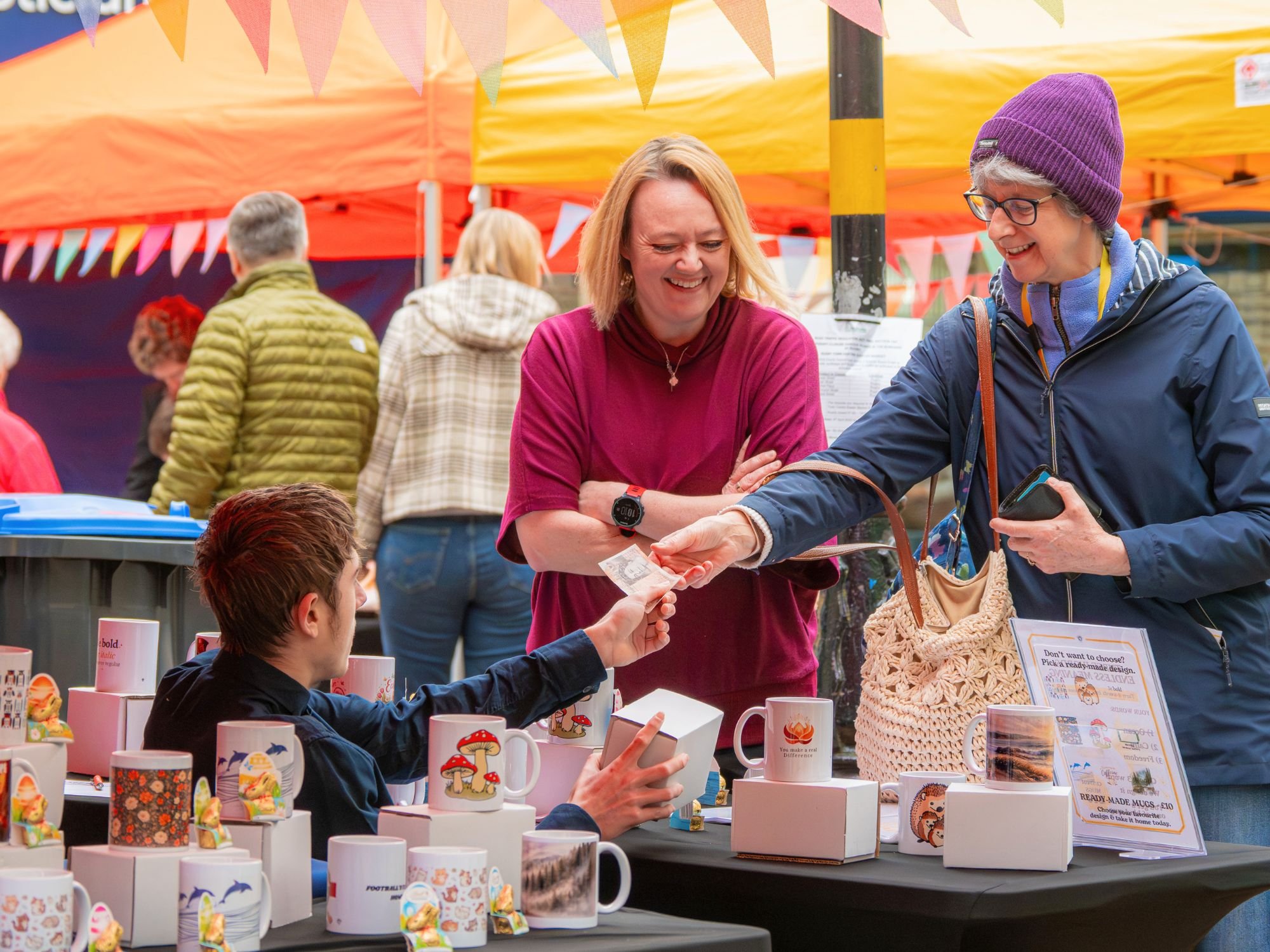 Young trader at the Rugby Teenage Market