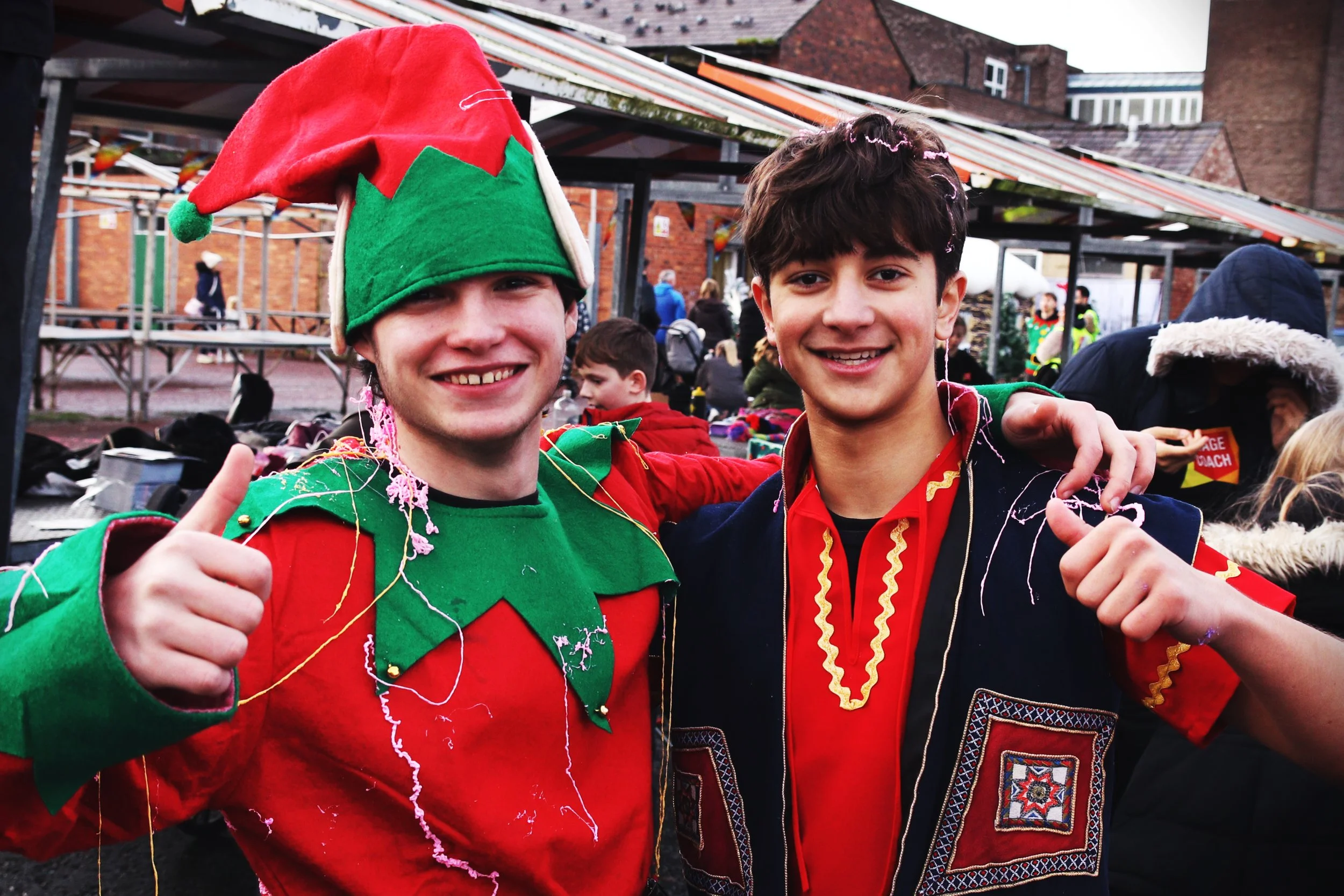 Young people at a Teenage Market event