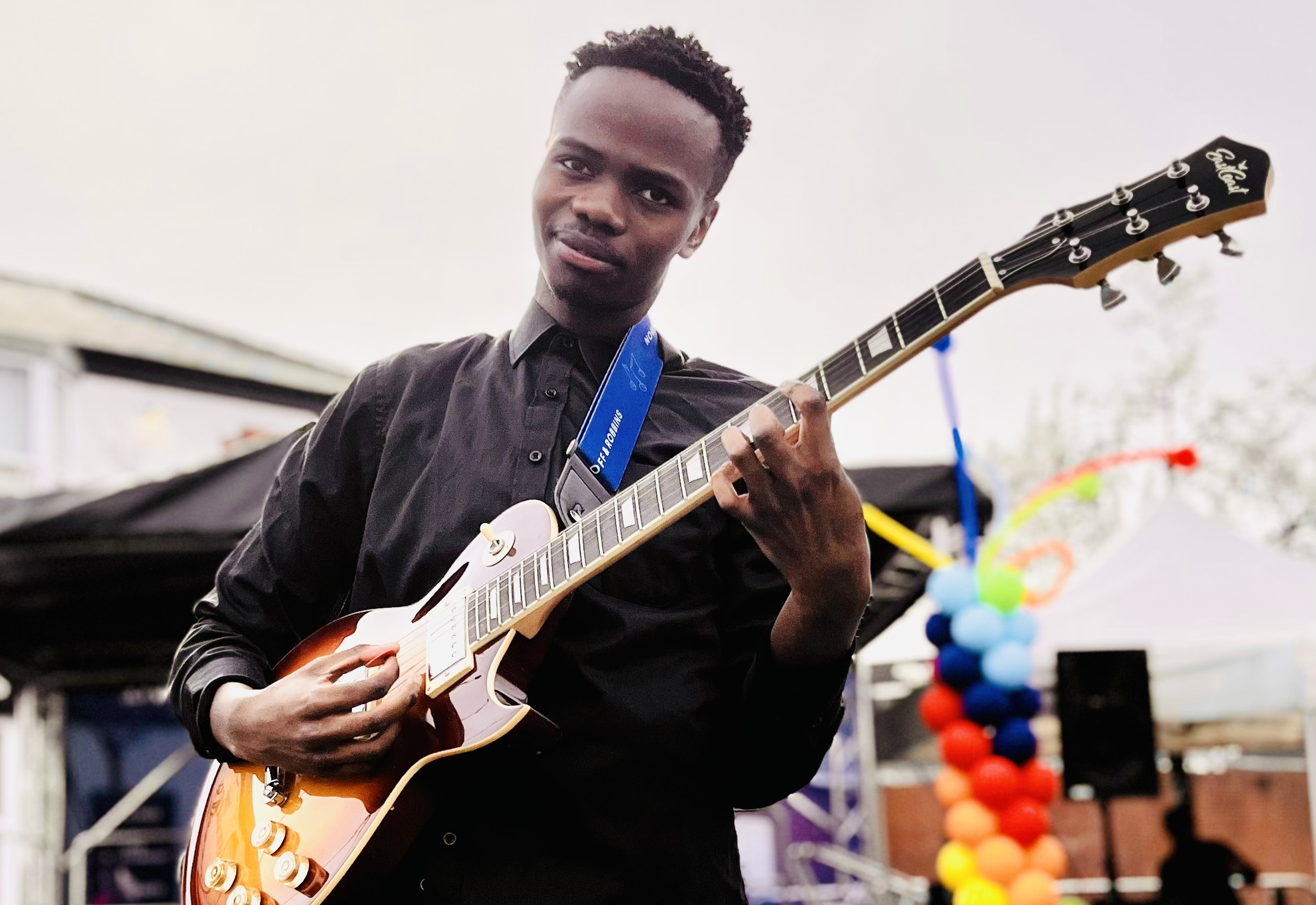 Yanick Maseko performing at The Teenage Market