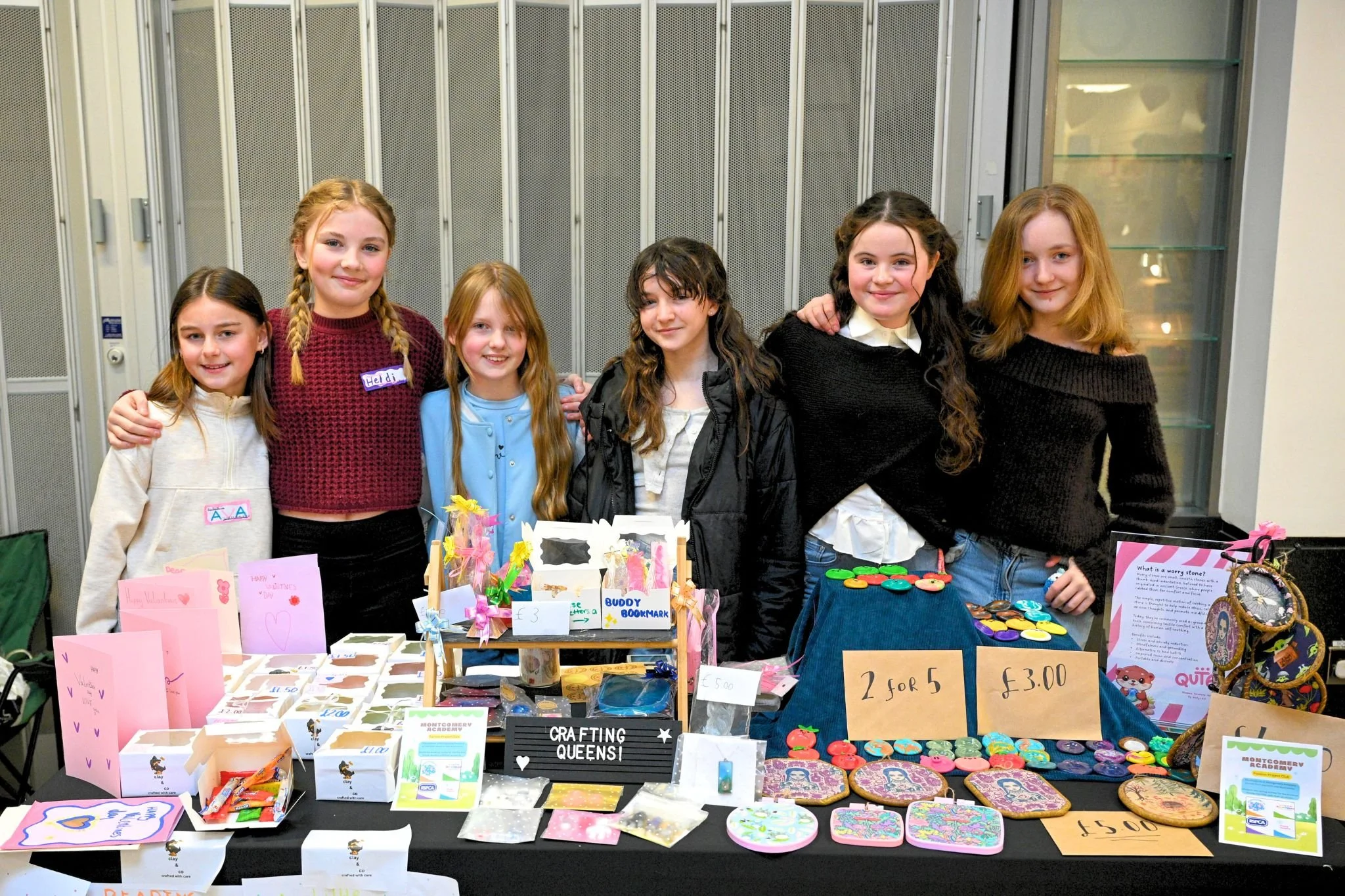 Young traders and visitors at The Teenage Market in Poulton