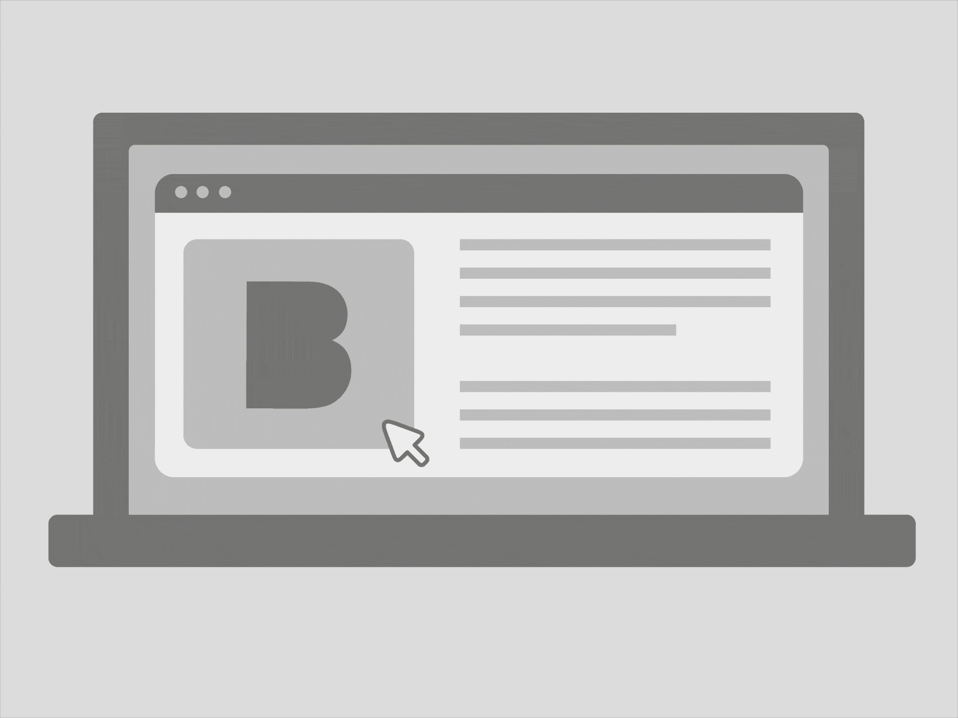 Illustration einer E-Mail, in der die B Corp-Zertifizierung eines Unternehmens angekündigt wird