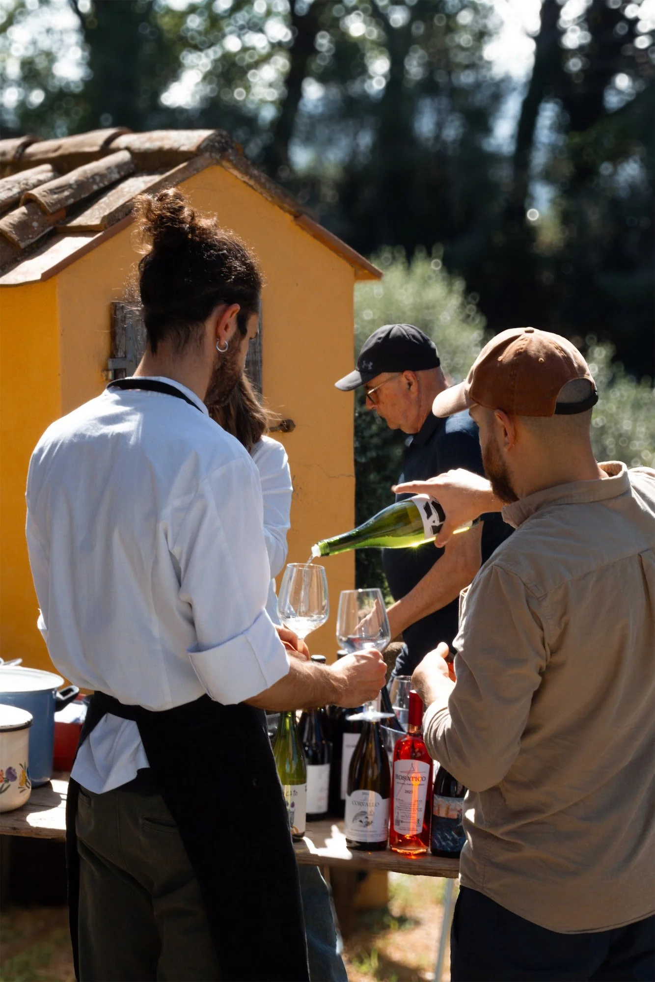 Servizio drink durante un evento privato in Toscana - Catering i Fichi
