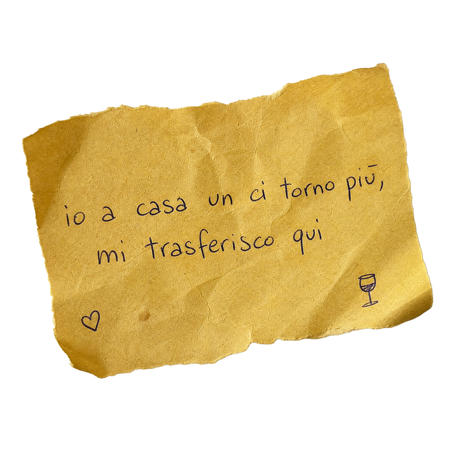 Io a casa un ci torno più, mi trasferisco qui