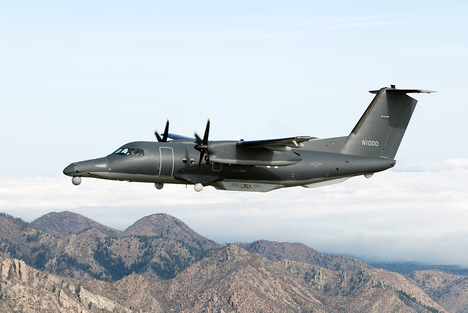 Dynamic Aviation history photo, 2009: Dynamic Aviation&rsquo;s 1st DHC-8