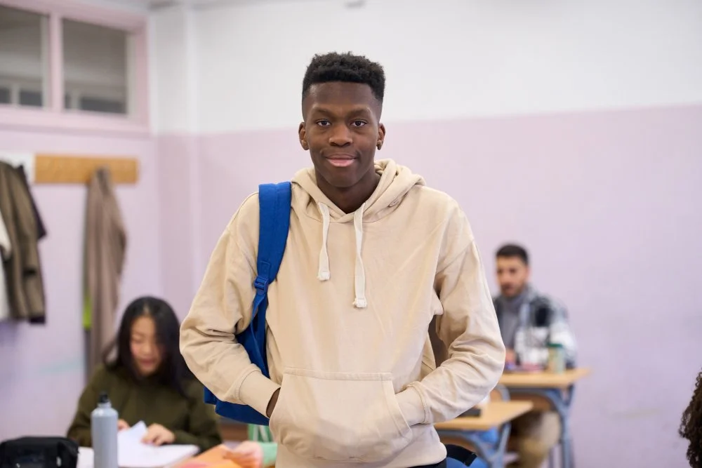 Confident student