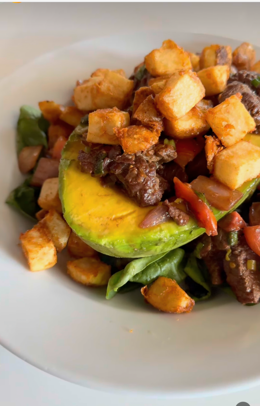 Lunch plates at FAZ Café