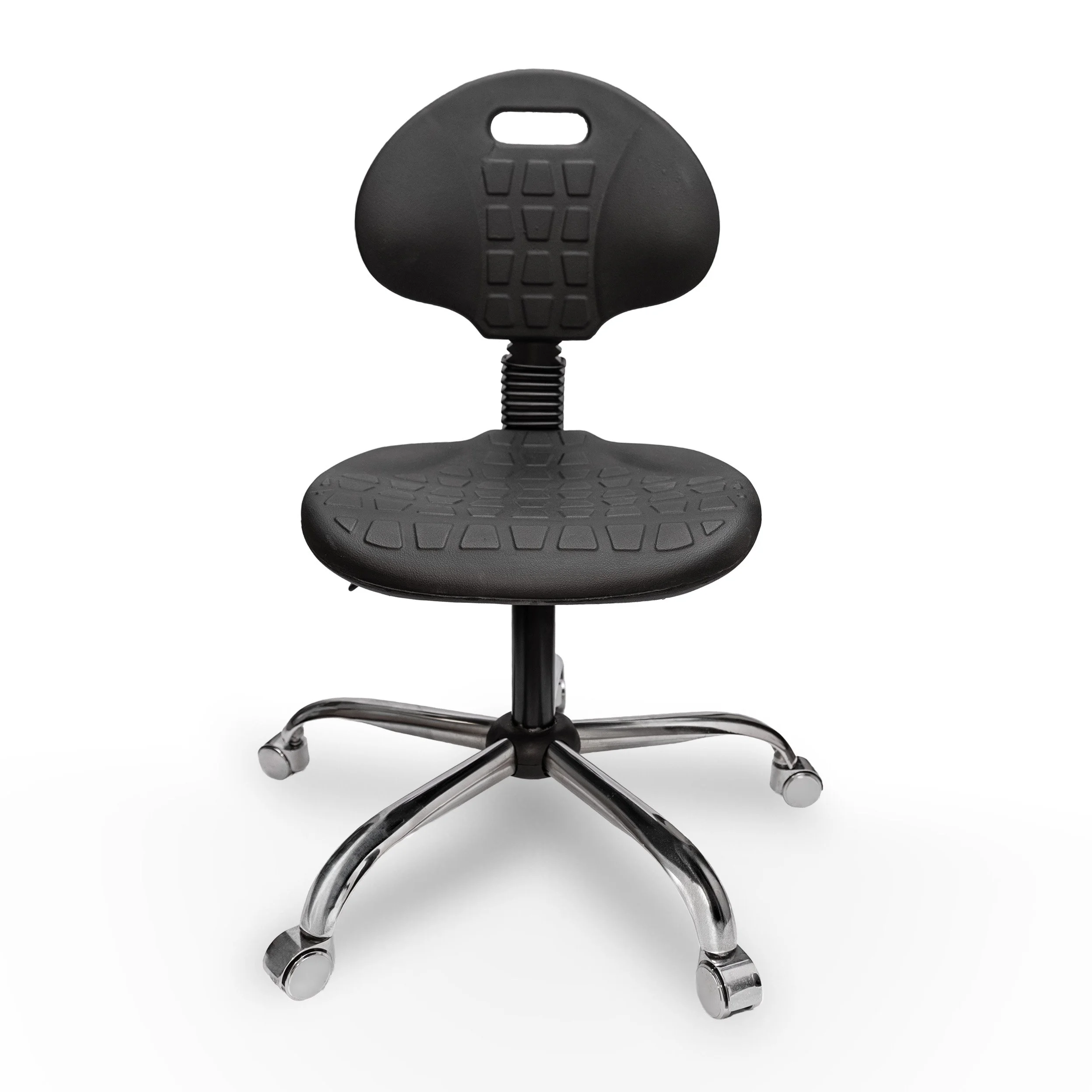 Silla ESD Tecpol RVX de poliuretano con respaldo reclinable y base estrella cromada