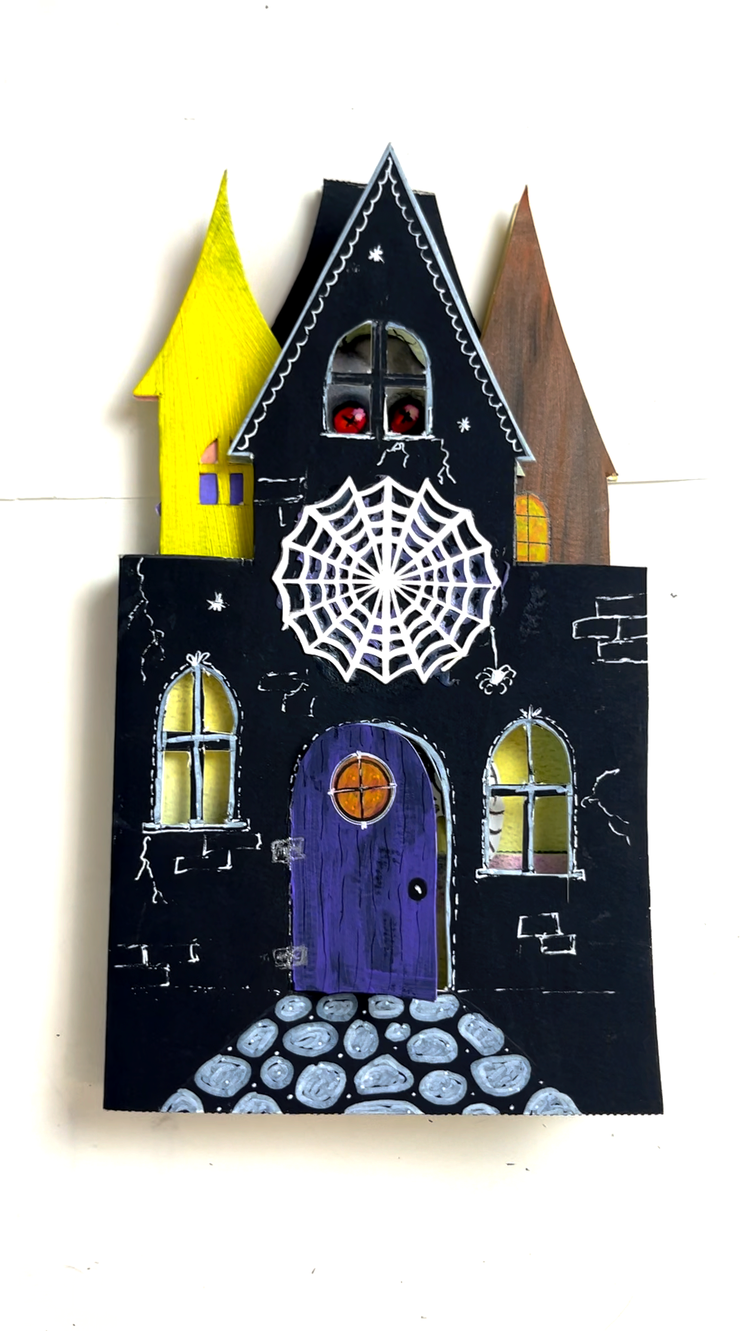 Monster Mansion art journal by Jen Vax