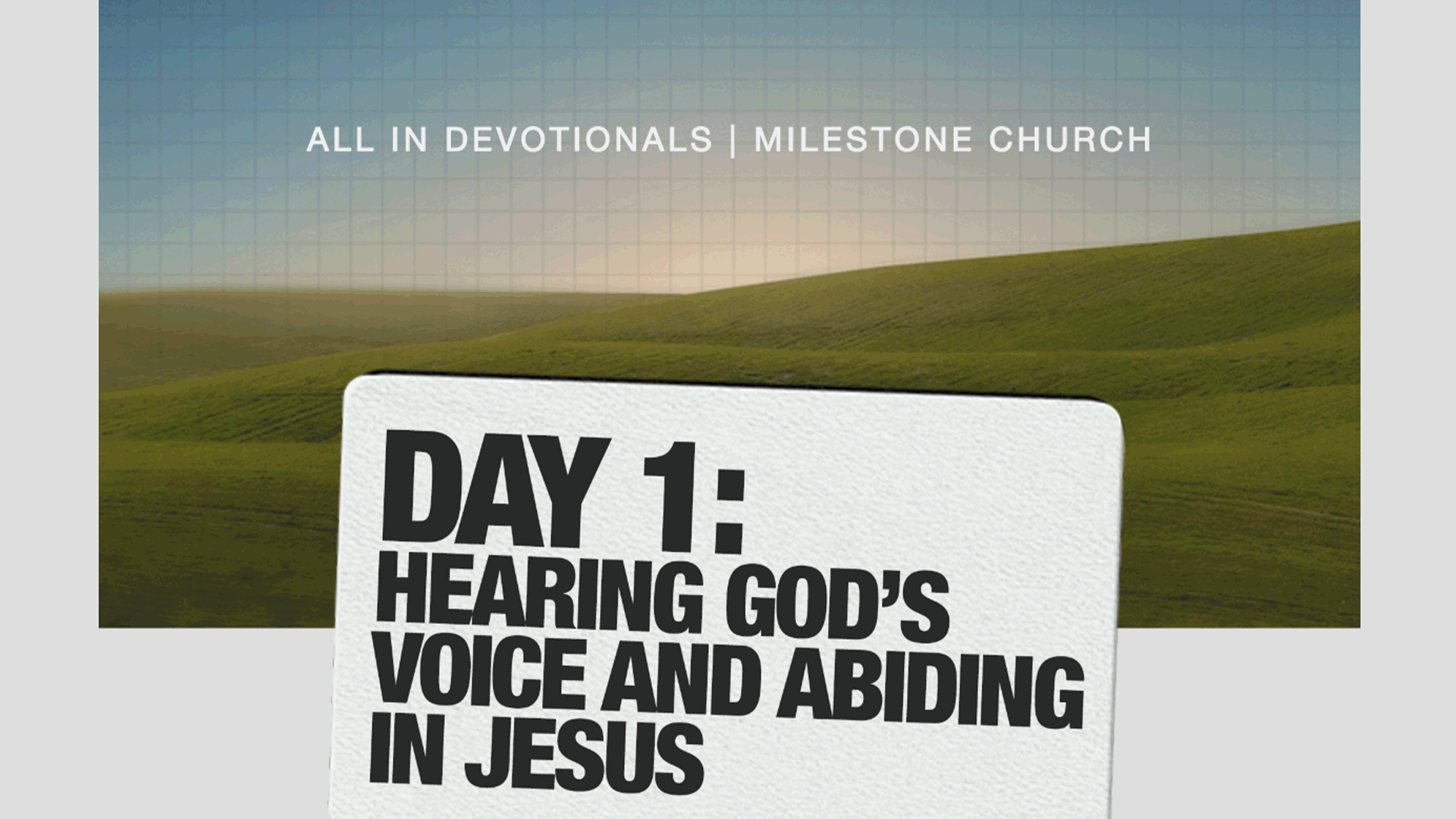 Daily devotional samples