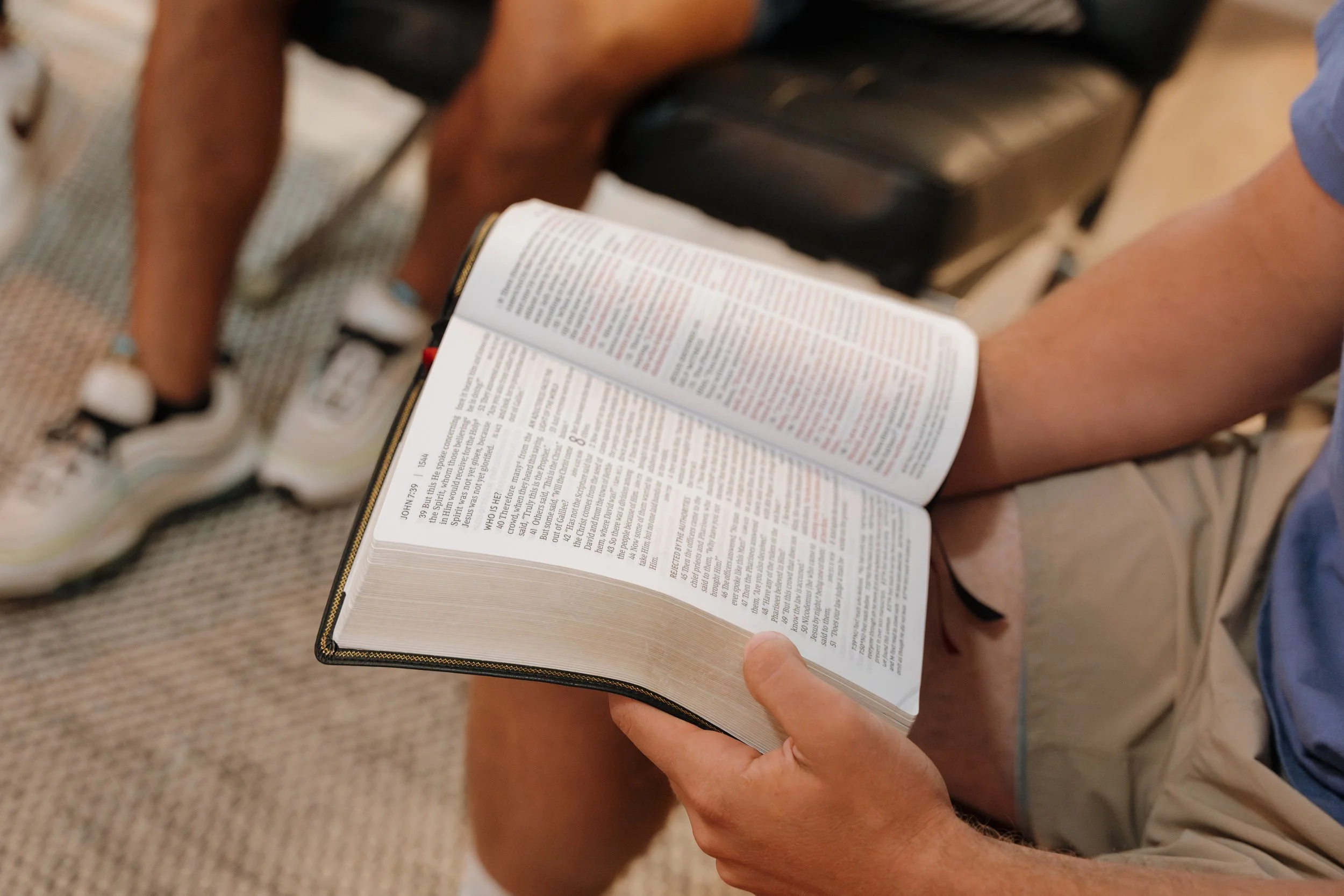 An open Bible