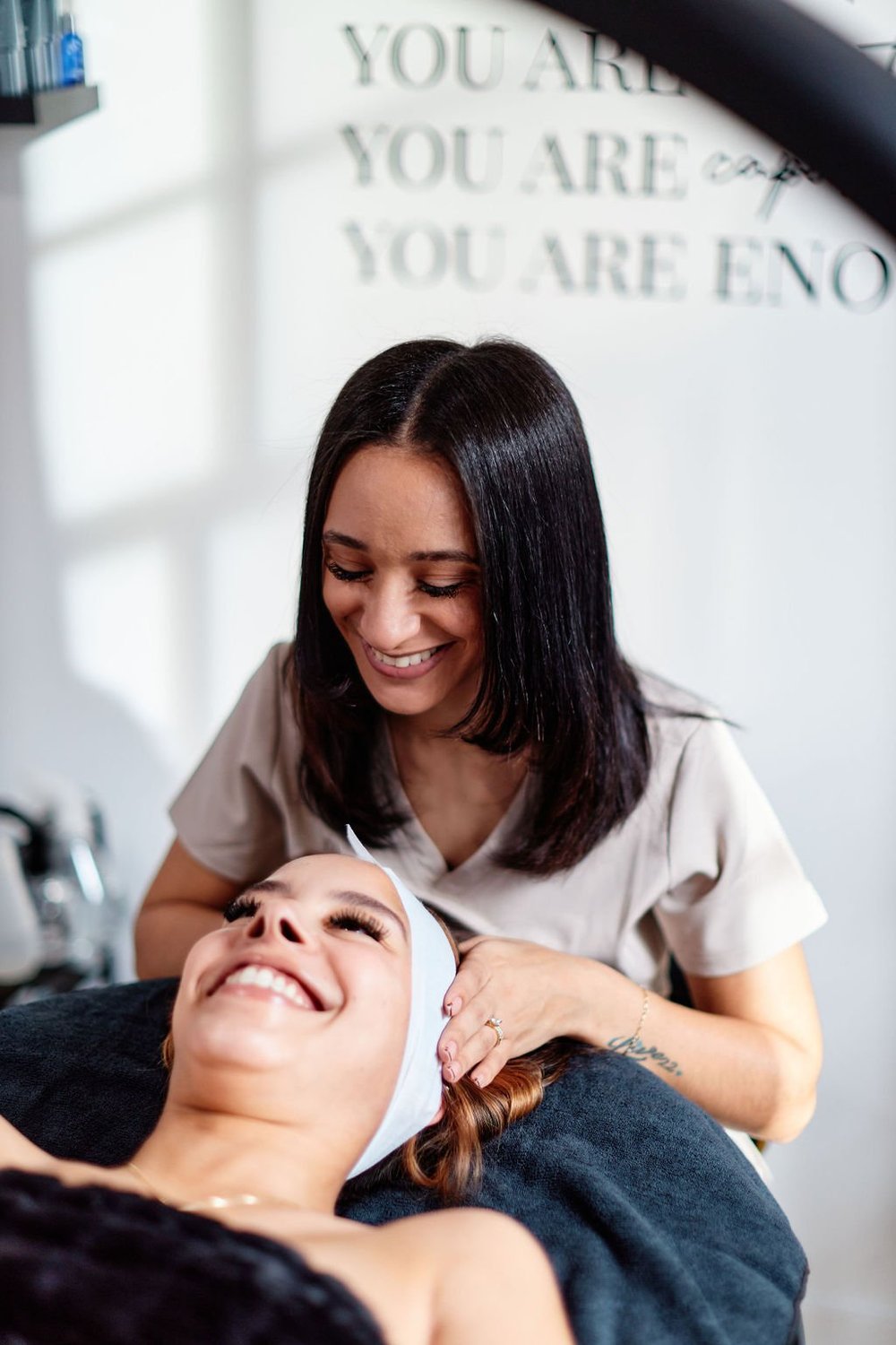 Hazel Jelyssa, founder of Jlyss Aesthetics, in her Philadelphia studio