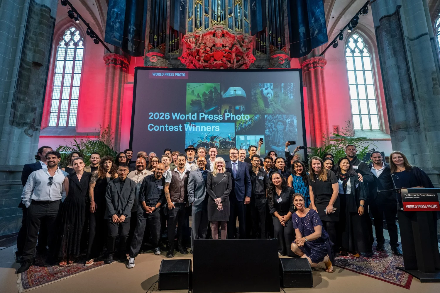 Group portrait at the 2026 World Press Photo event.