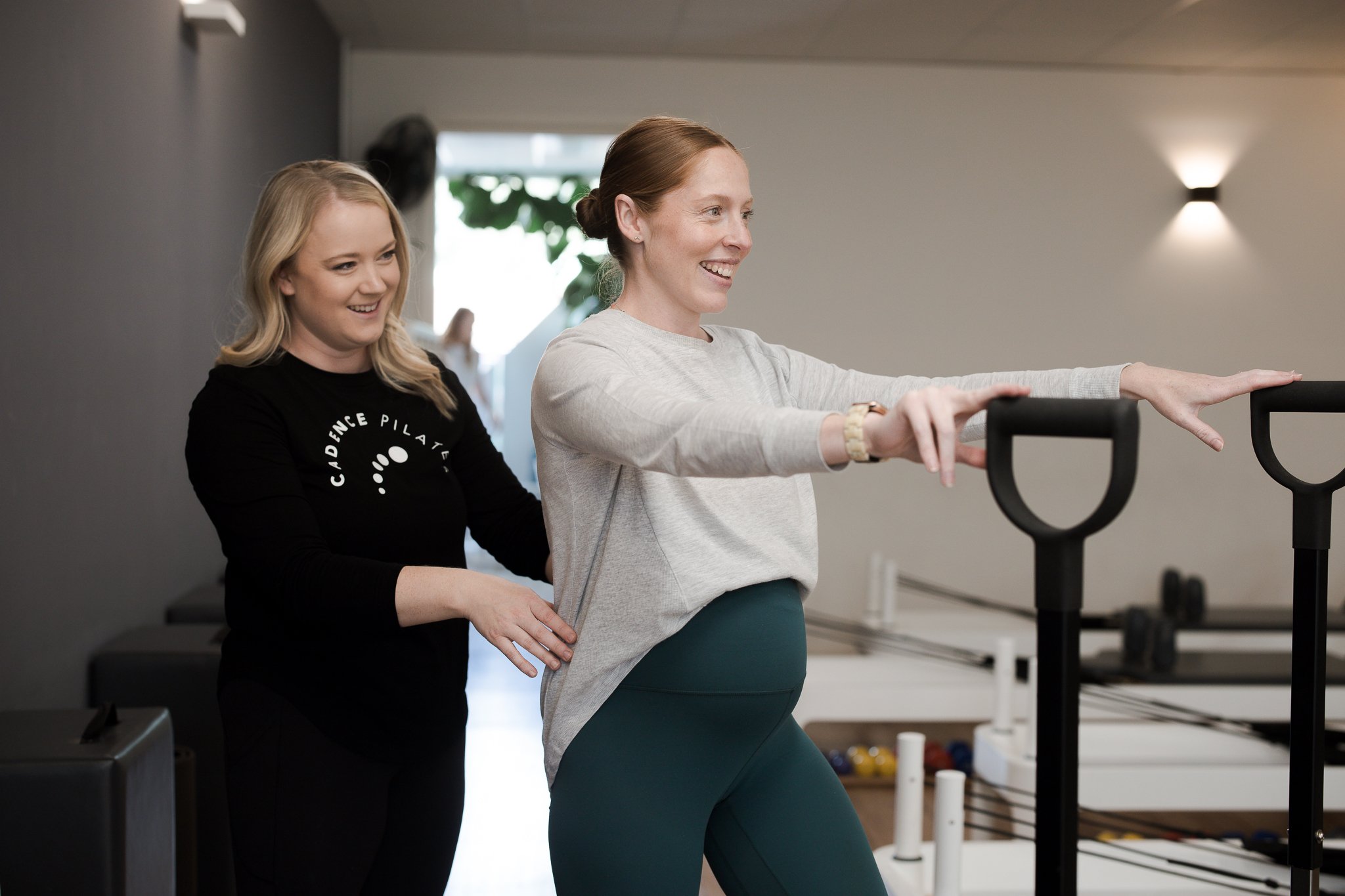 Pregnancy Pilates and supported movement at Cadence Physio and Pilates