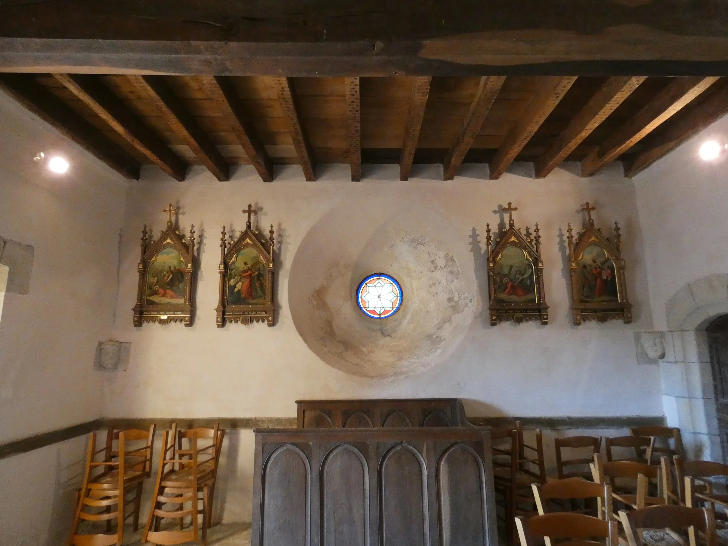 Détail de l’église d’Anglars