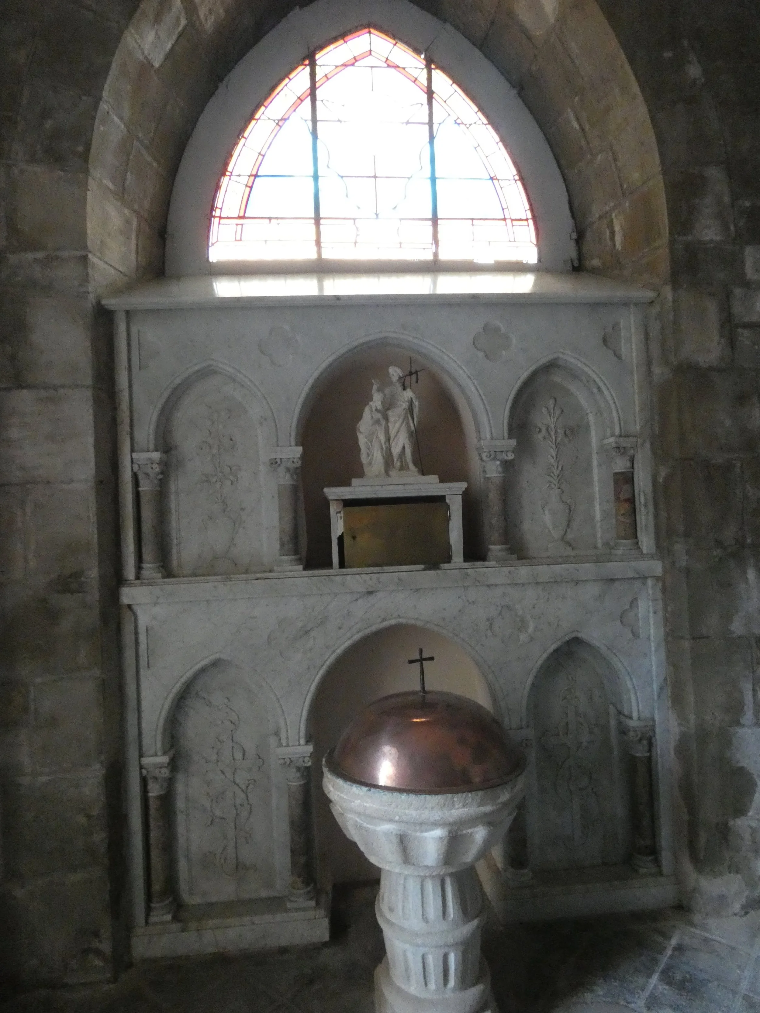 Détail de l’église de Sévérac-l’Église