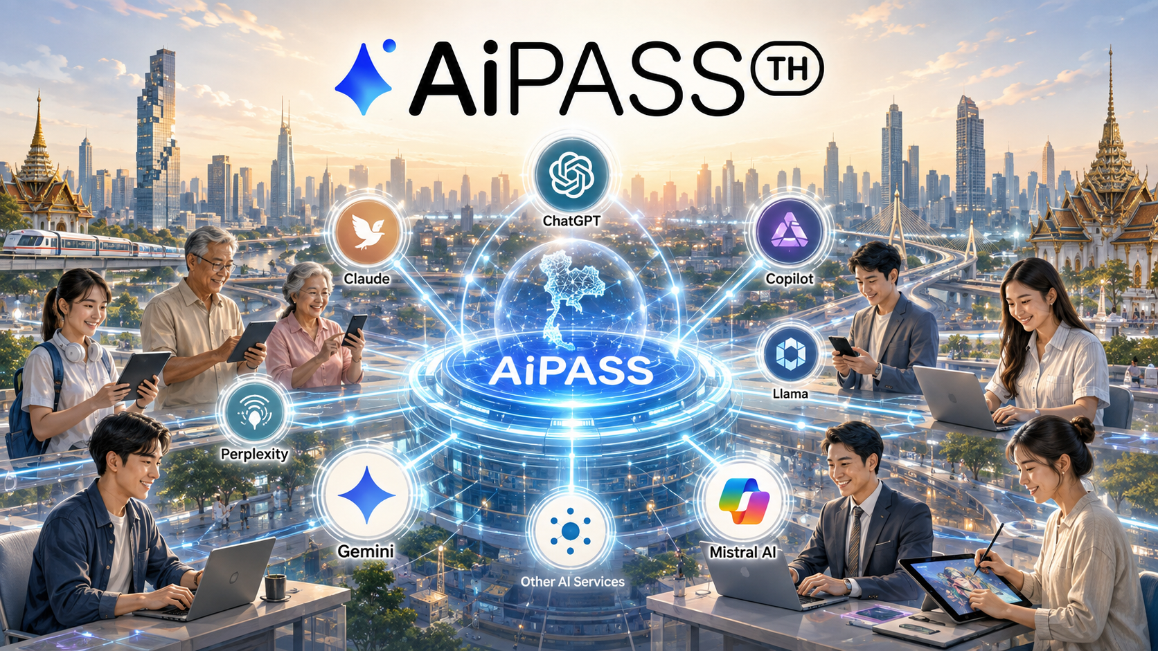 ภาพประกอบ TH-AI Passport และแพลตฟอร์ม AiPASS