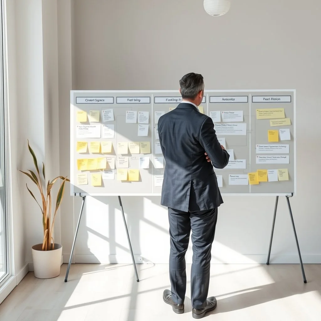 Fractional COO reviewing business operations in an Inland Empire office