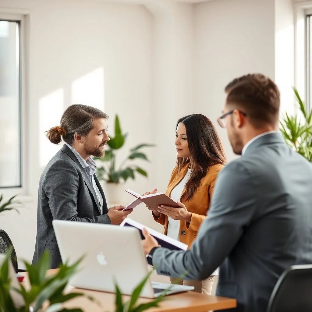 Leader developing a small business team