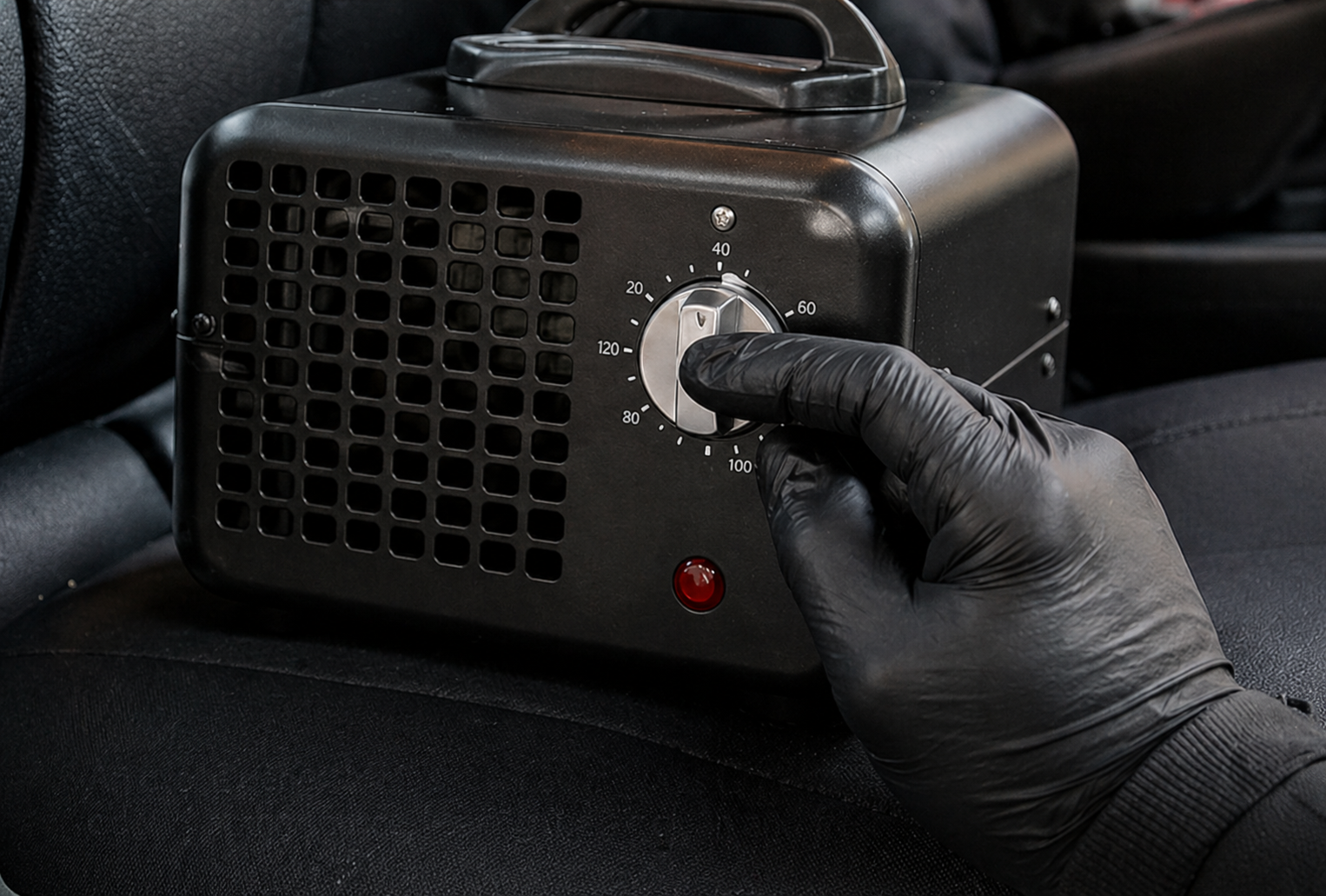 Ozone treatment for car odour removal