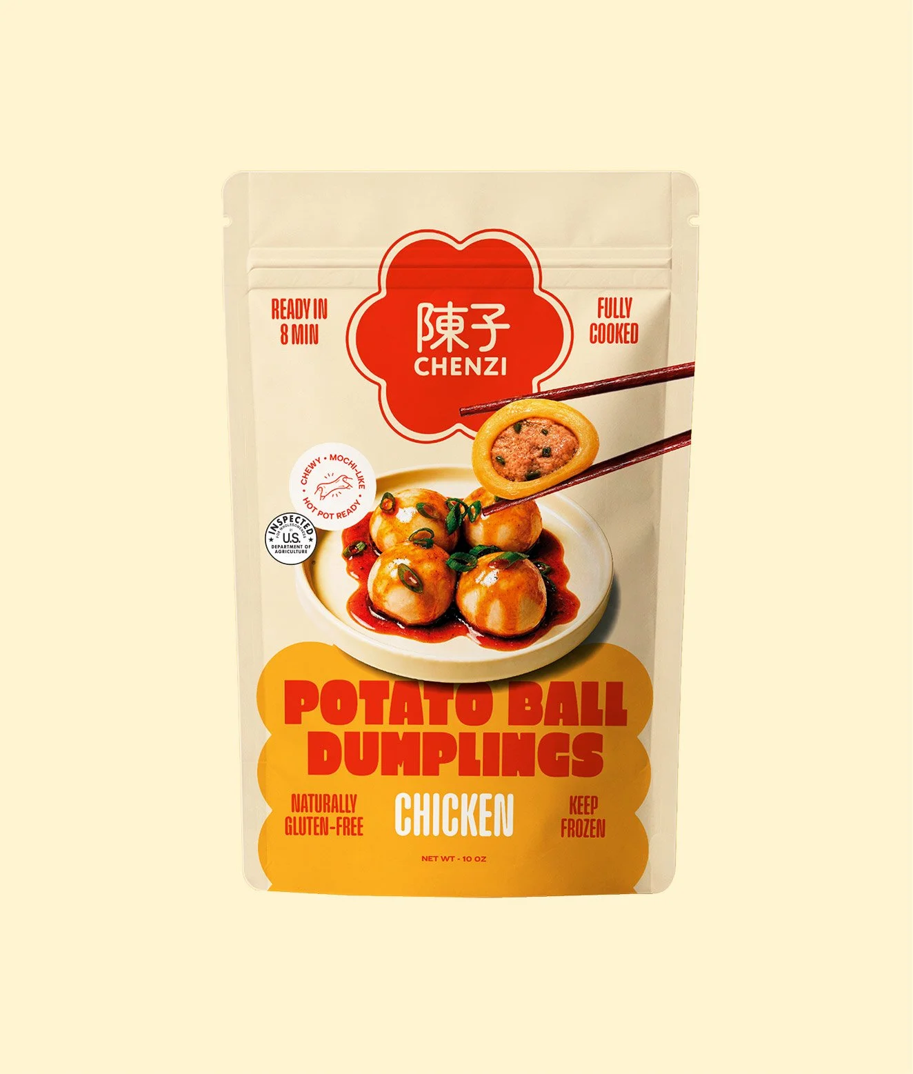Chicken potato ball packaging