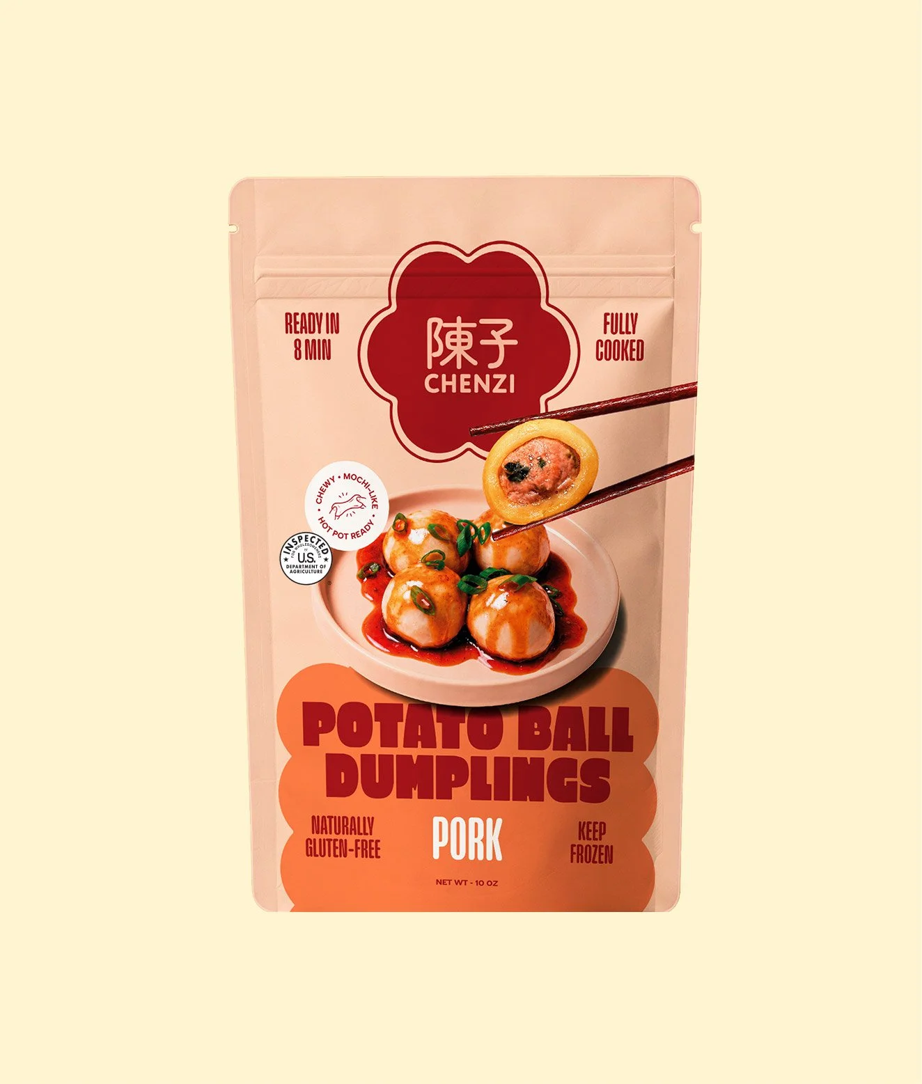 Pork potato ball packaging