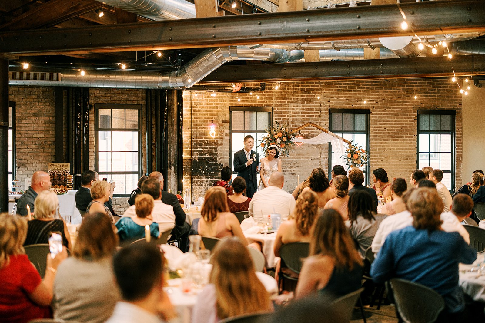 Wedding reception in full bloom
