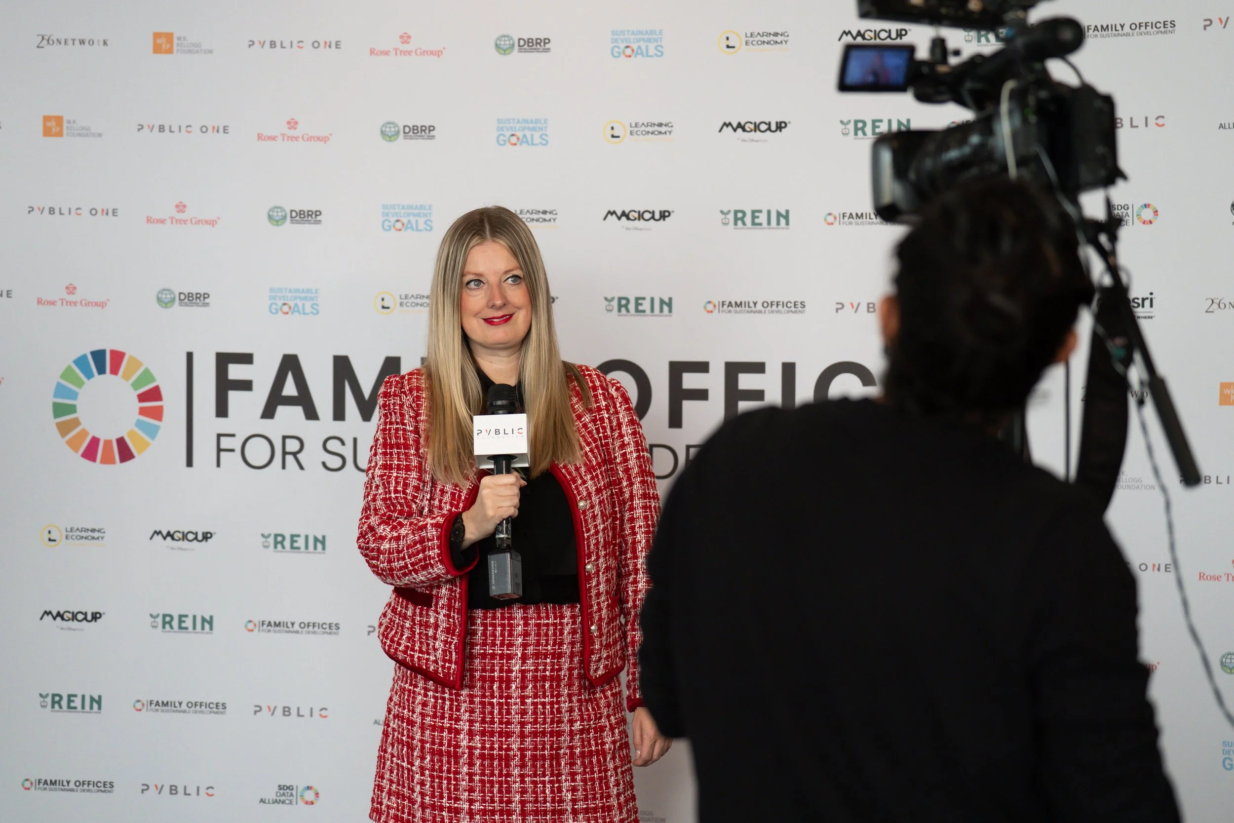 Kerry Bannigan during a media interview
