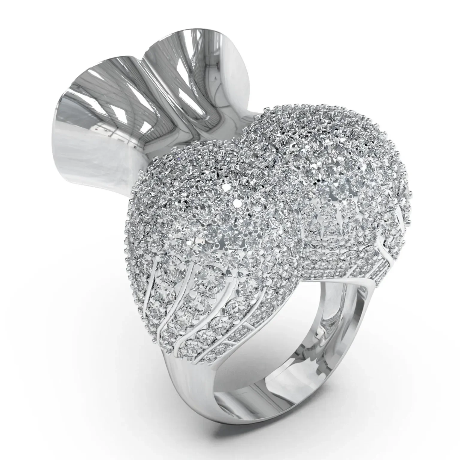 Cambrure — pavé diamonds