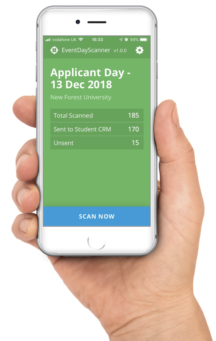 Event Day Scanner app in action