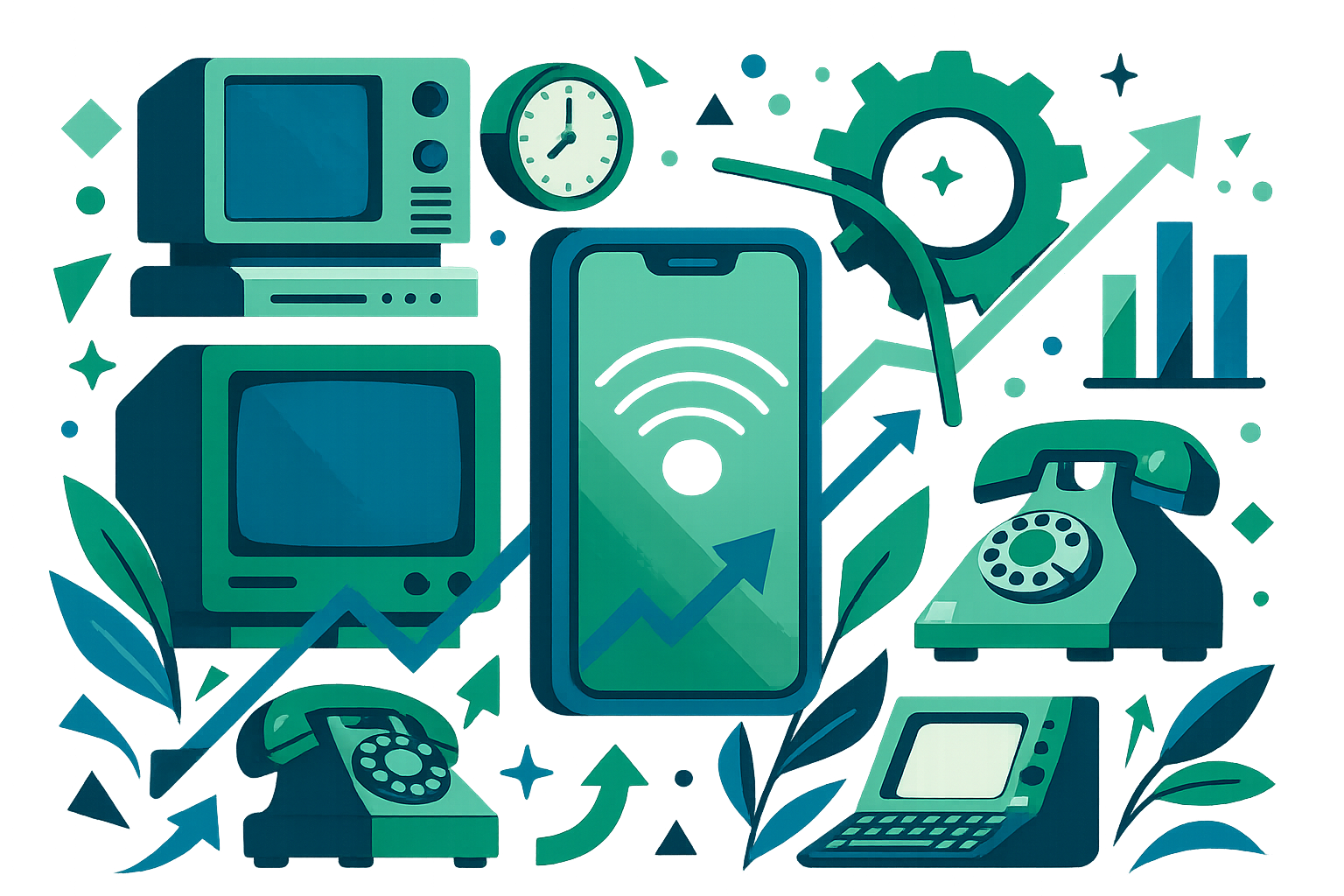 Technology solutions illustration