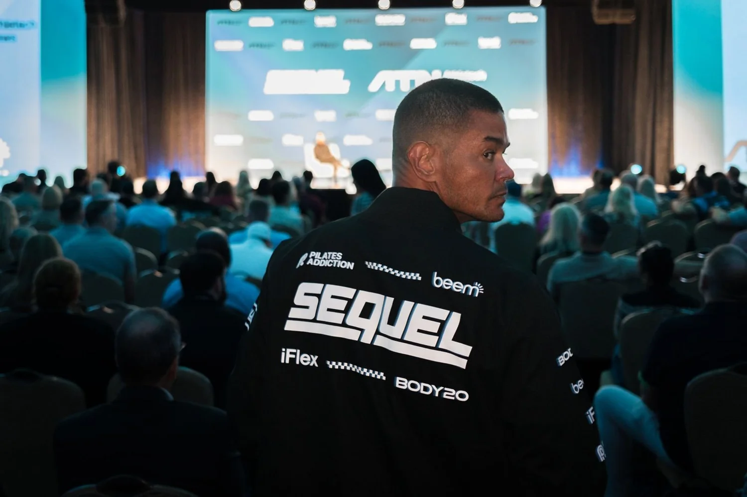 An owner in the Sequel jacket at the Main Stage