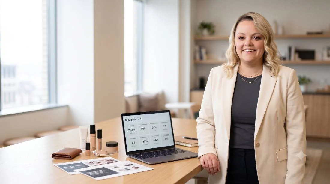 Dina working with a brand