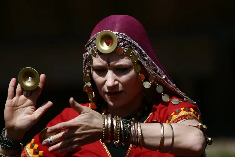 Dancer with finger cymbals