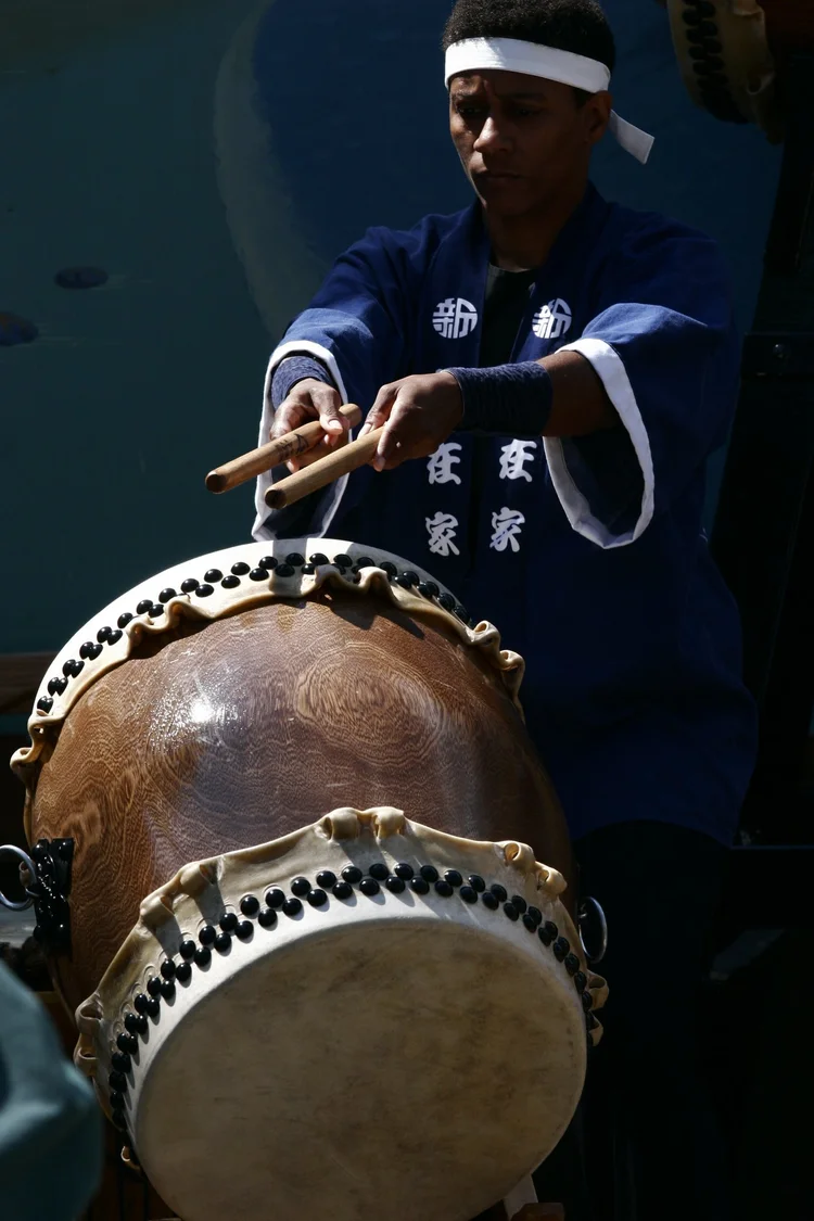 Drummer at a festival