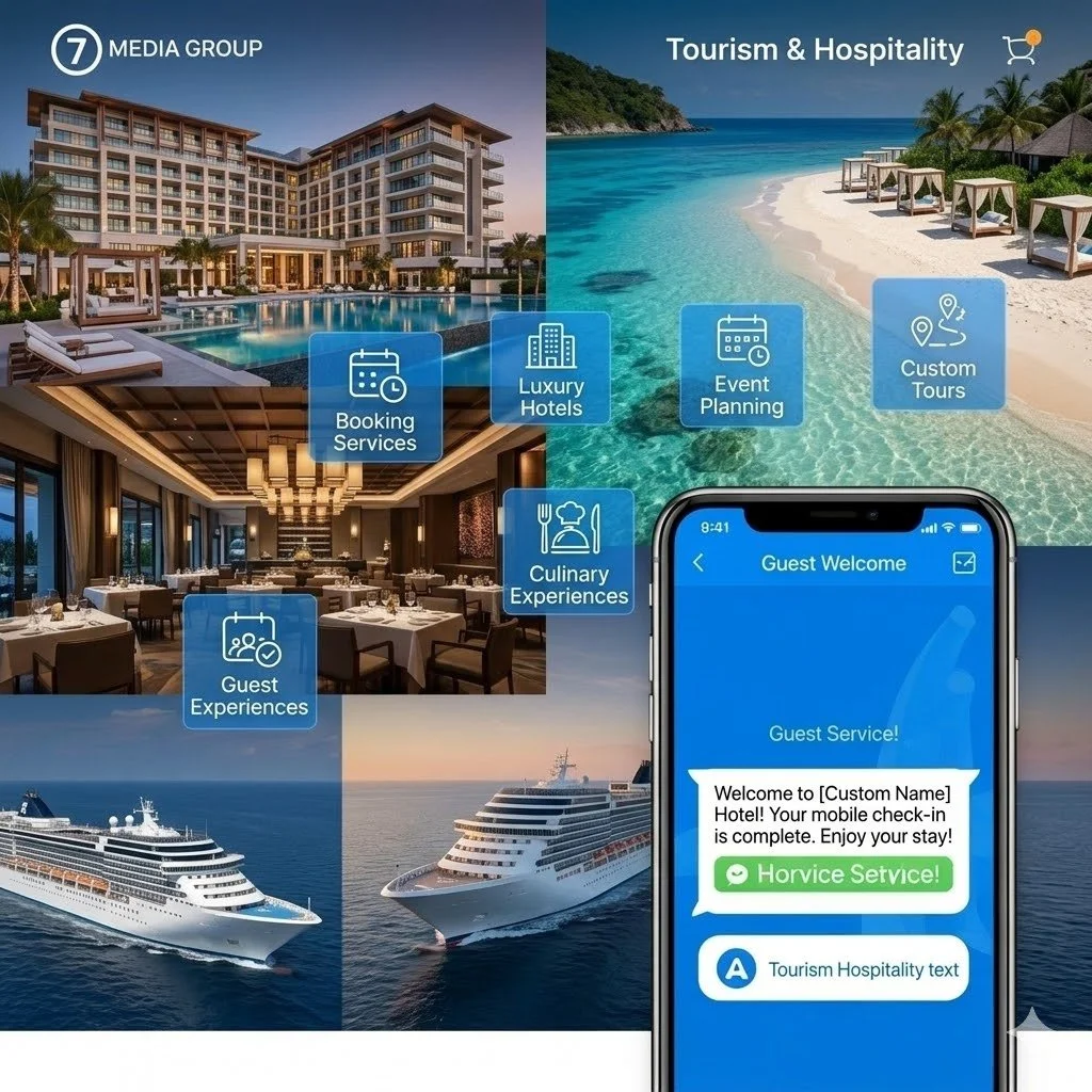 Tourism SMS Marketing — swap with your industry image