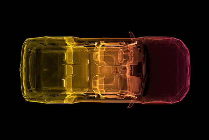 Forensic-grade vehicle point cloud x-ray scan
