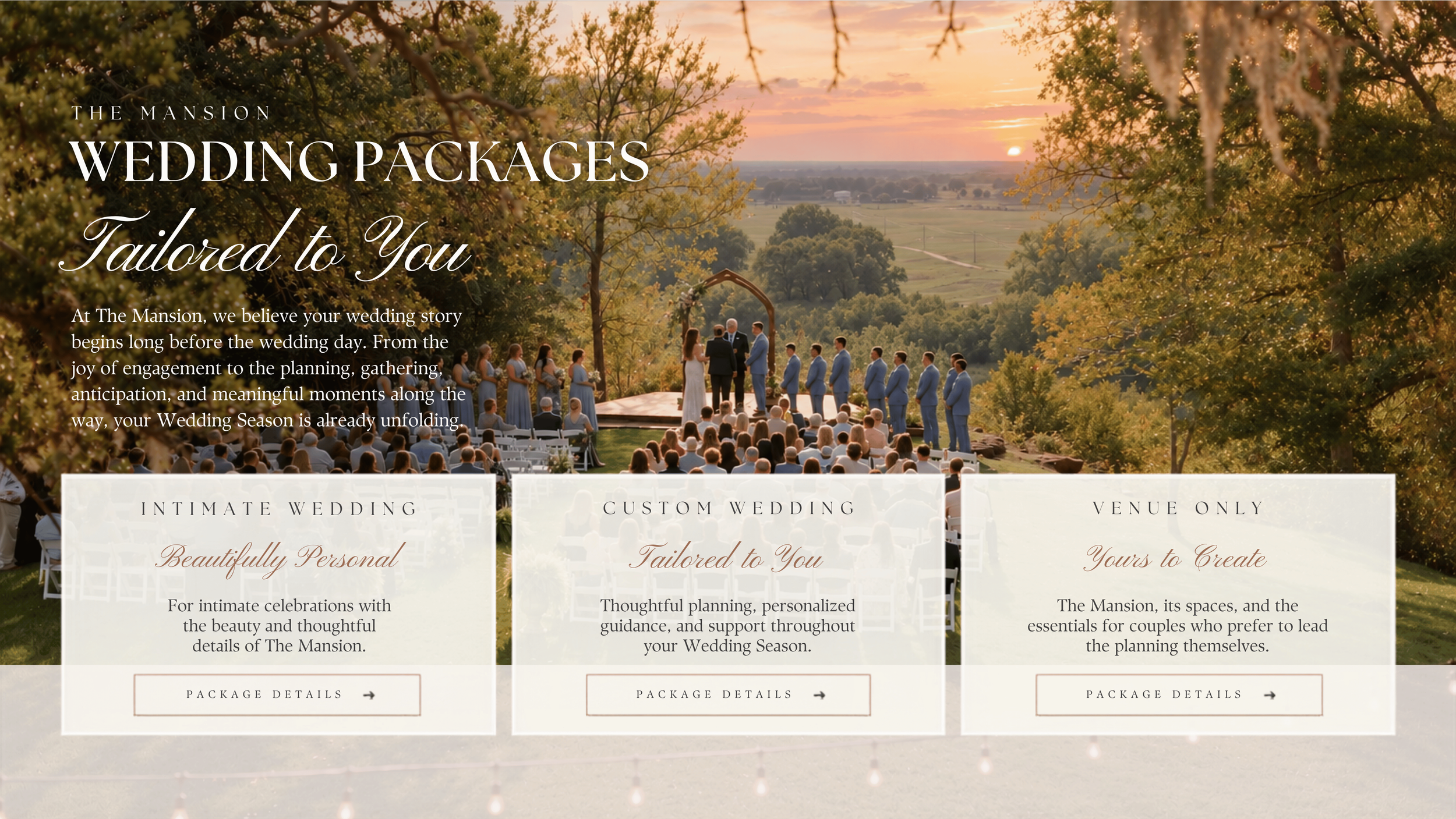 Wedding Packages — Tailored to You
