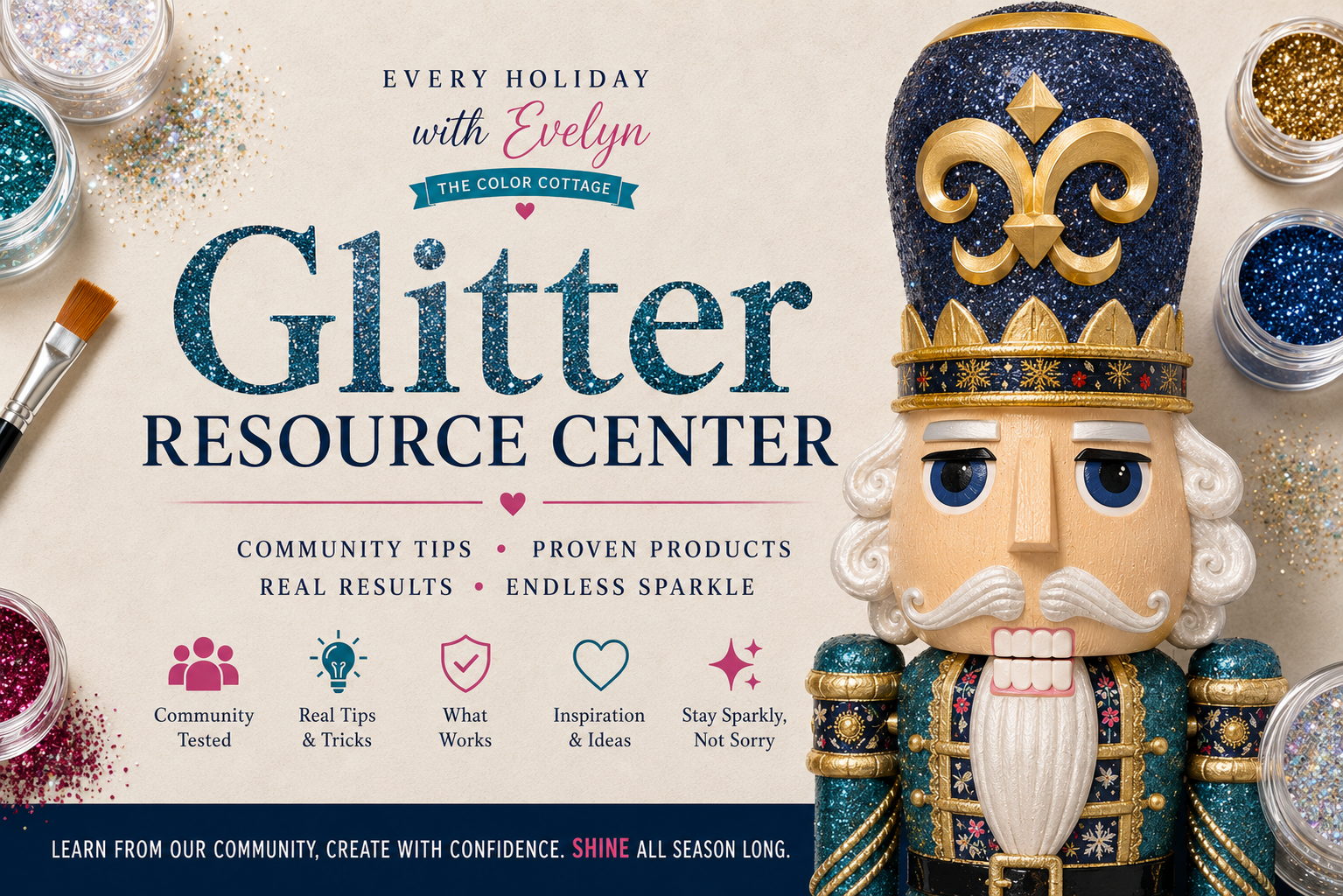 The Complete Glitter Guide by Every Holiday with Evelyn