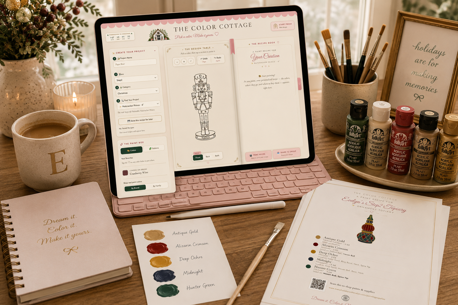 The Color Cottage painting tool and printable recipe