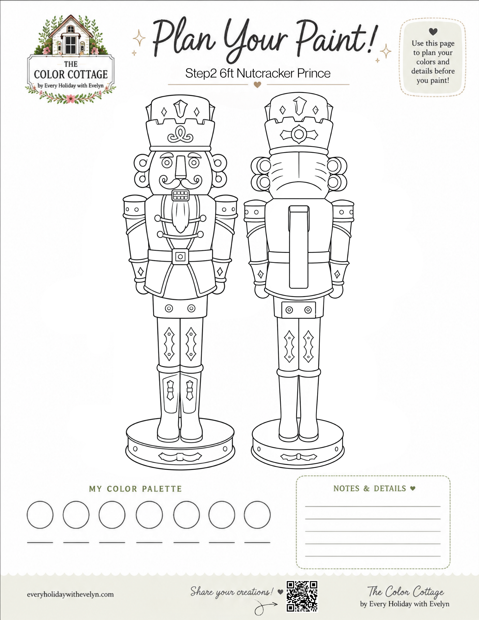 Step2 6ft Nutcracker Prince coloring sheet
